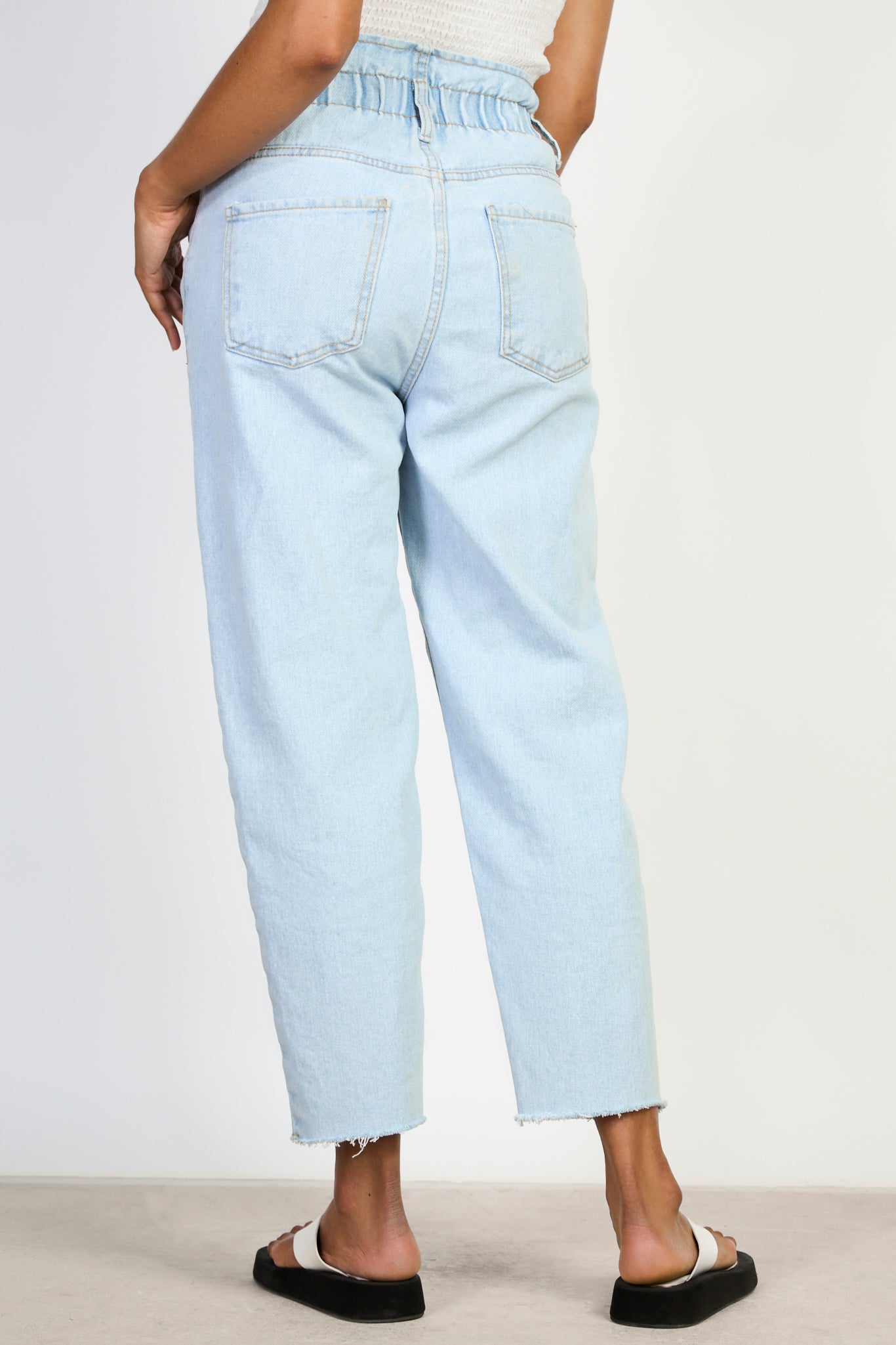 Light blue bag waist jeans_2