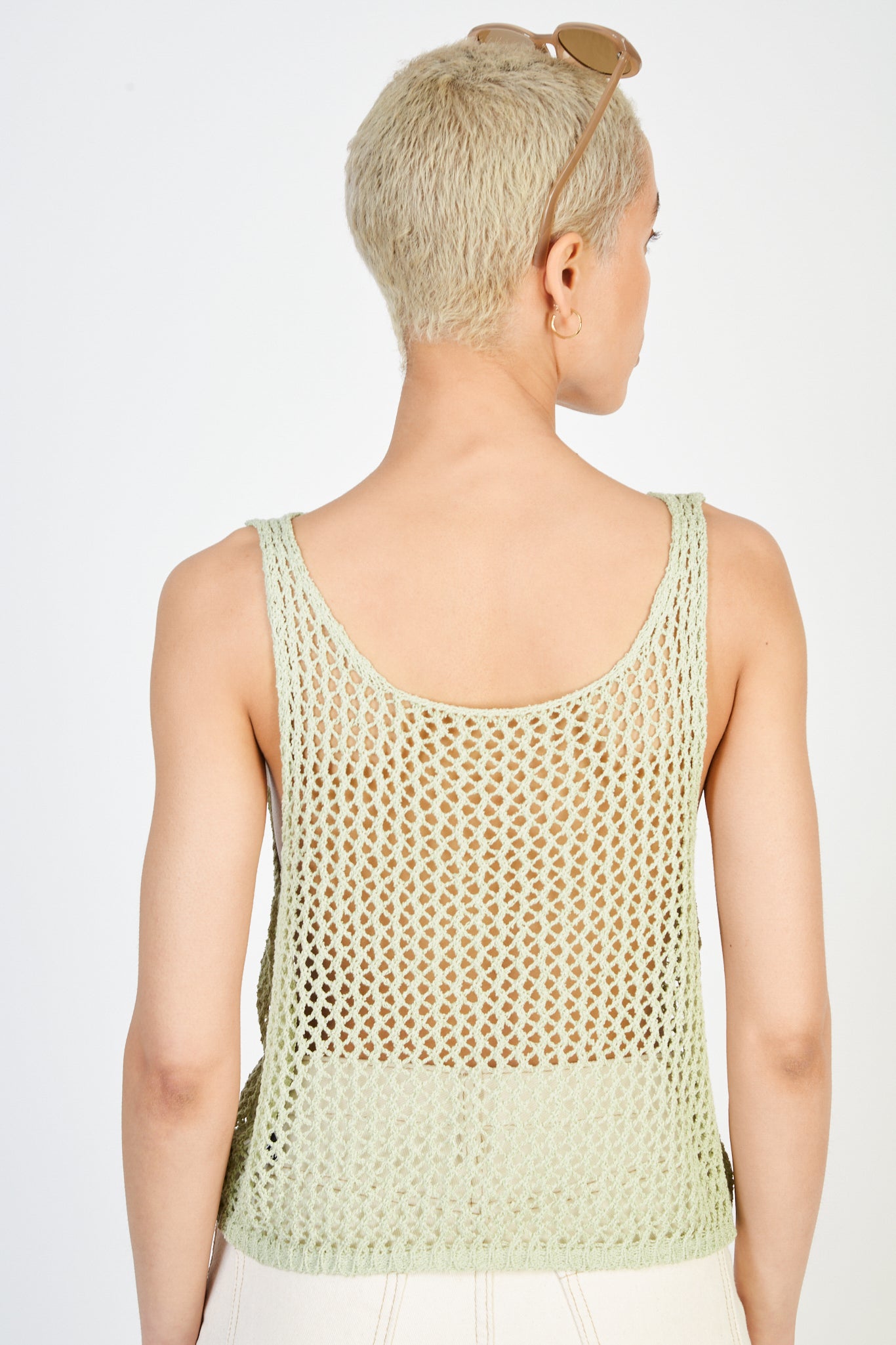 Light green intarsia single heart knit tank_2