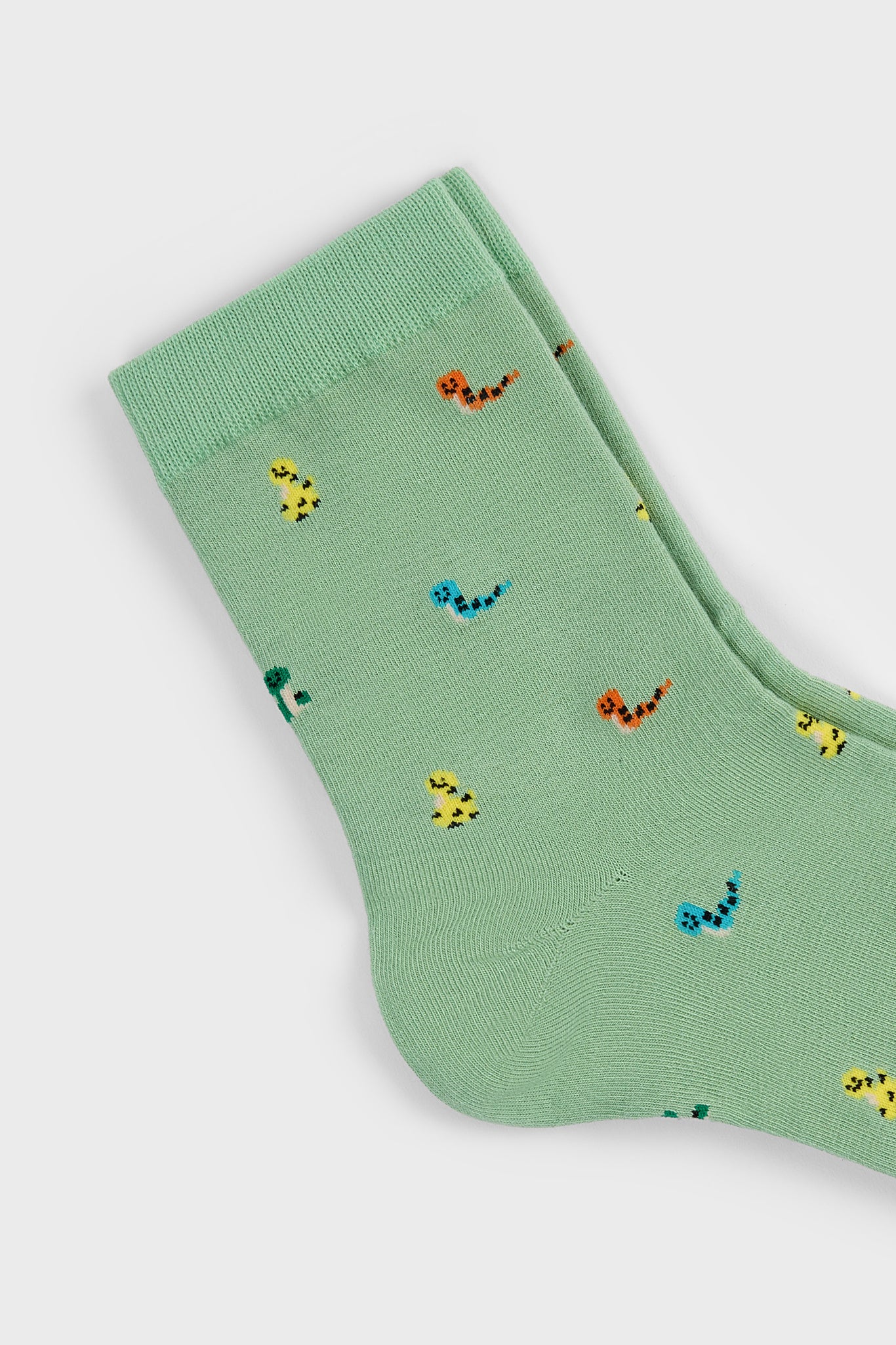 Light green multicolour snake socks_2