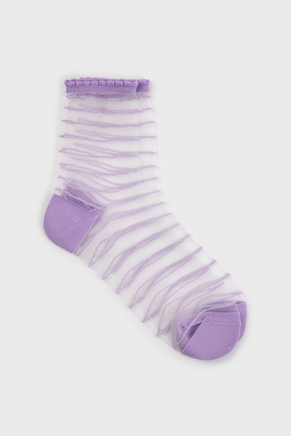 Sheer horizontal stripe socks - Set of 3