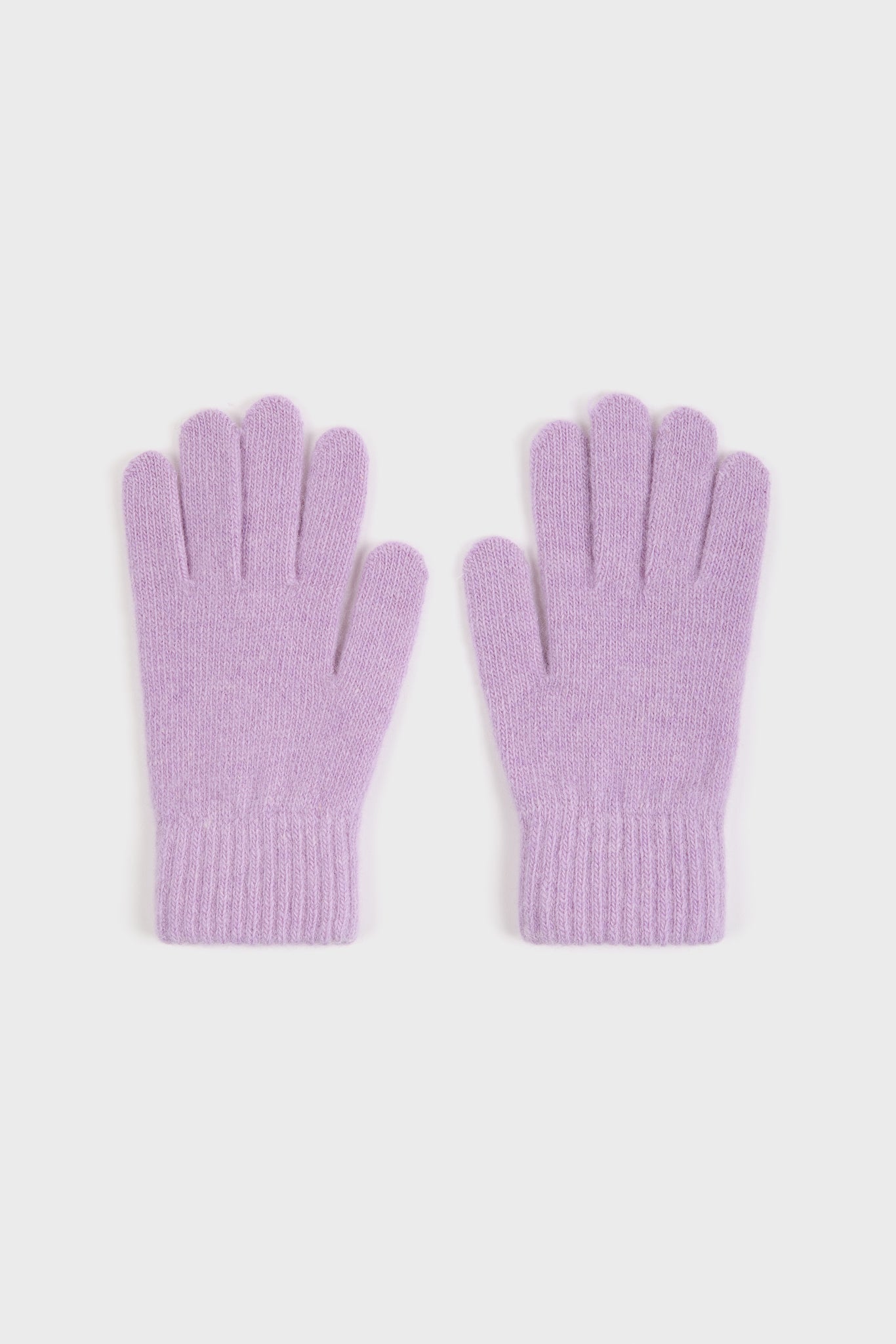 Lilac wool blend gloves_2
