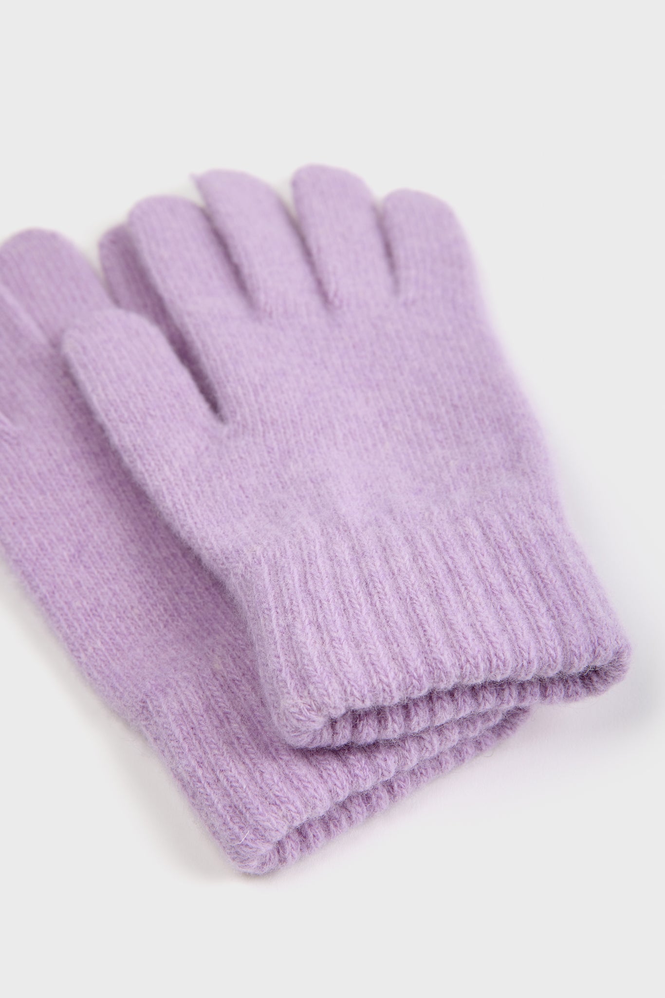 Lilac wool blend gloves_3