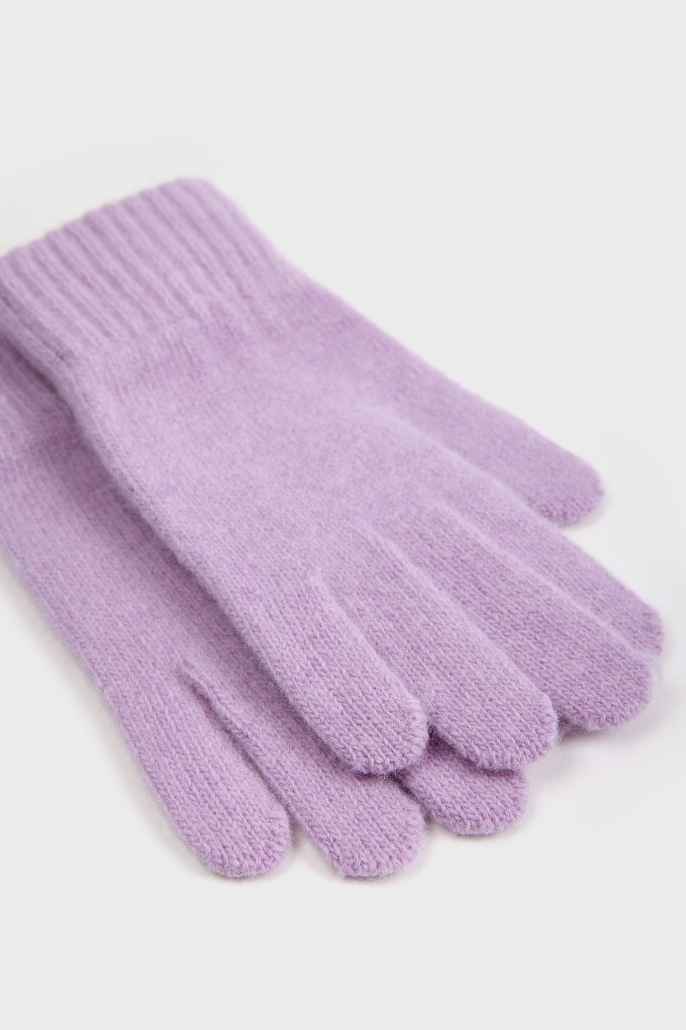 Lilac wool blend gloves_4