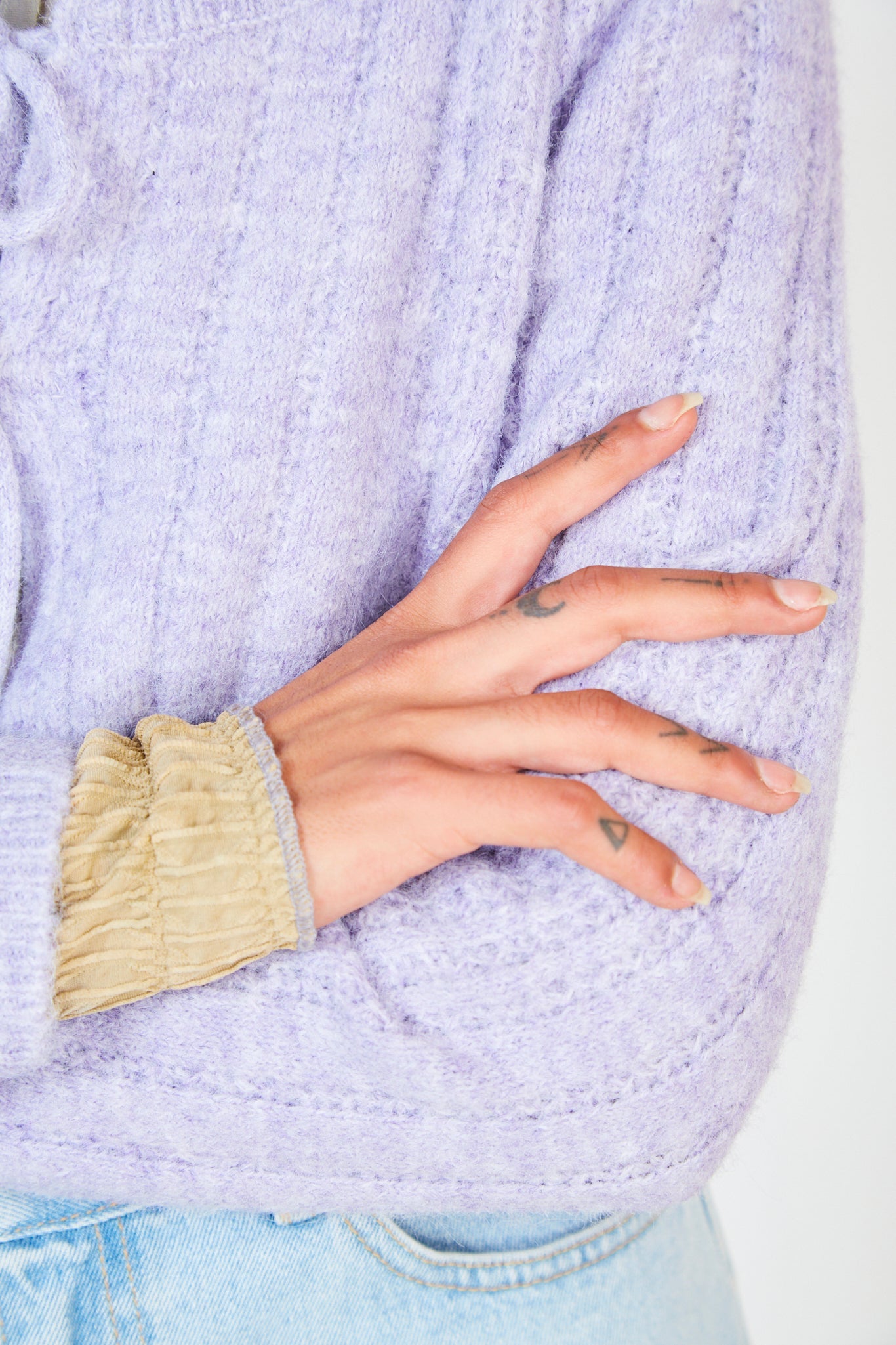 Lilac double tie cardigan_3