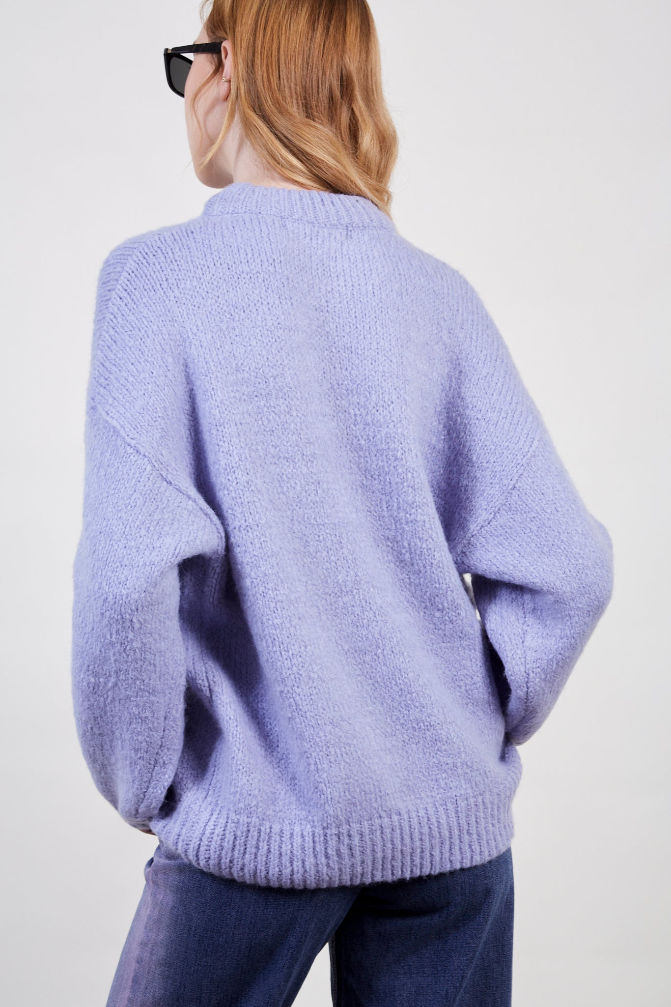 Lilac oversized crew neck jumper_2
