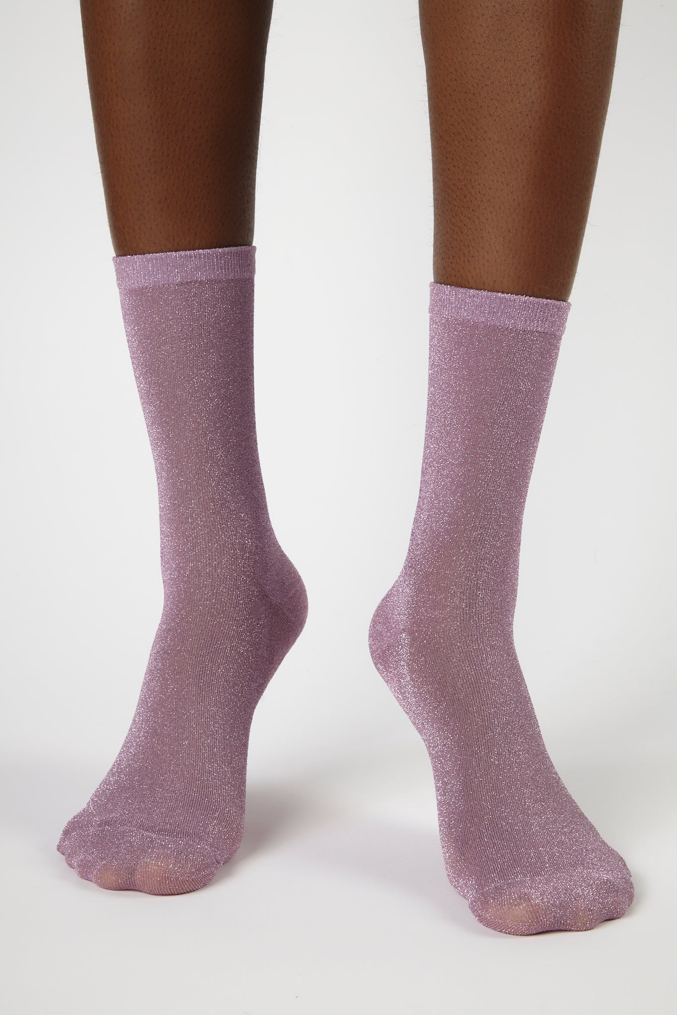 Lilac smooth glitter socks_4