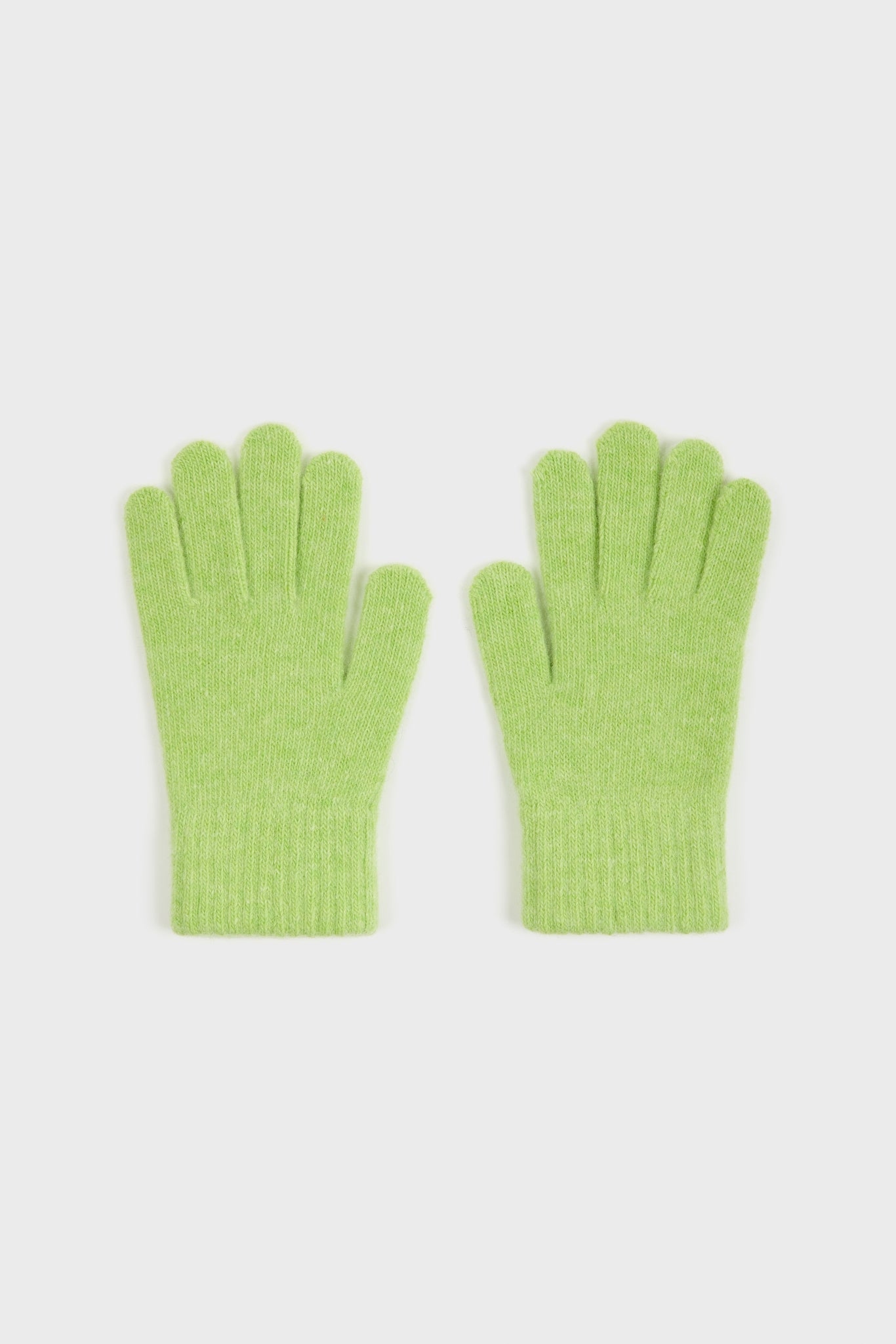 Lime green wool blend gloves_2