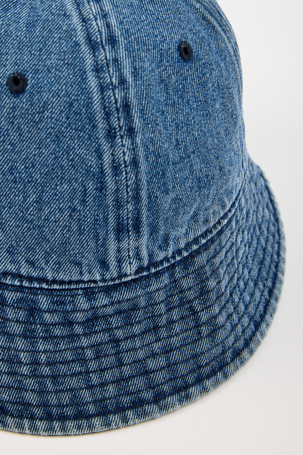 Mid blue denim round bucket hat_2