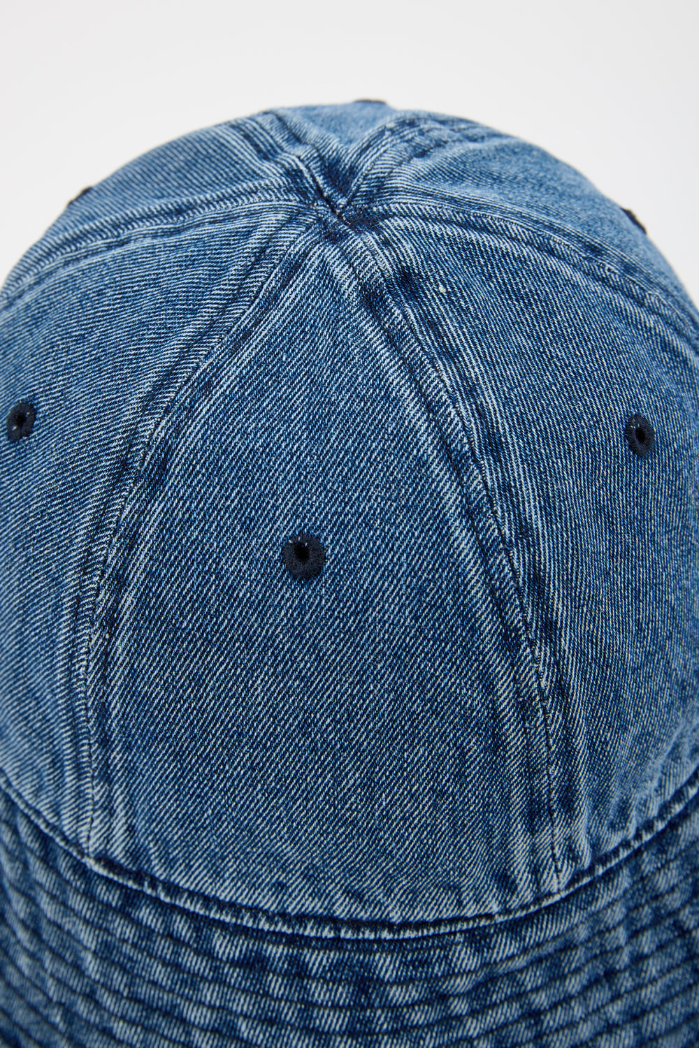 Mid blue denim round bucket hat_3