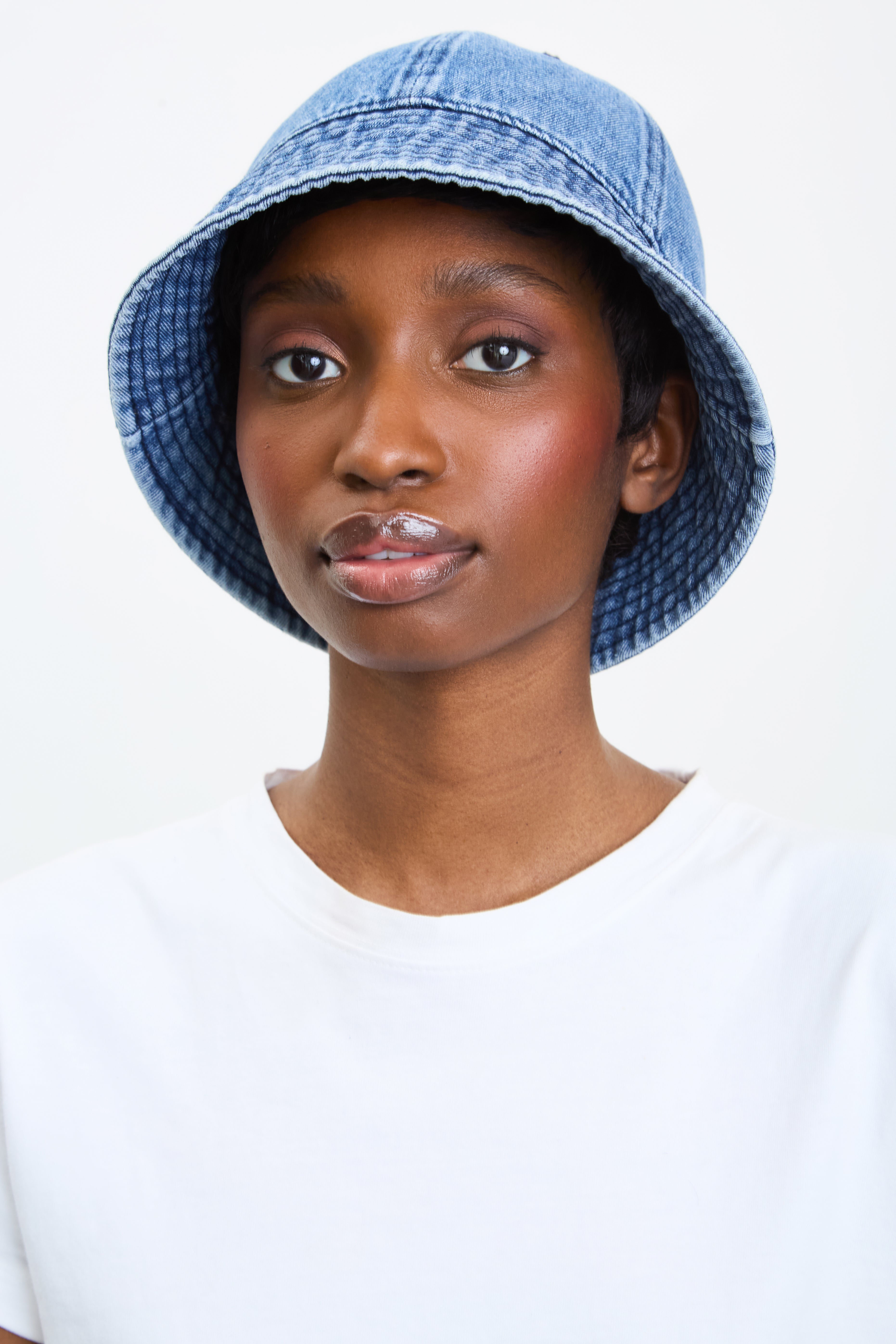 Mid blue denim round bucket hat_5