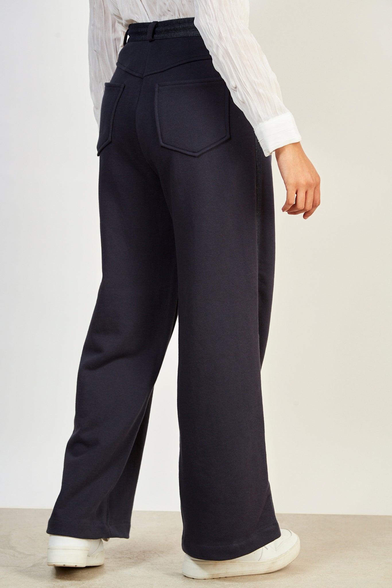 Blue denim and navy sweatpants_2