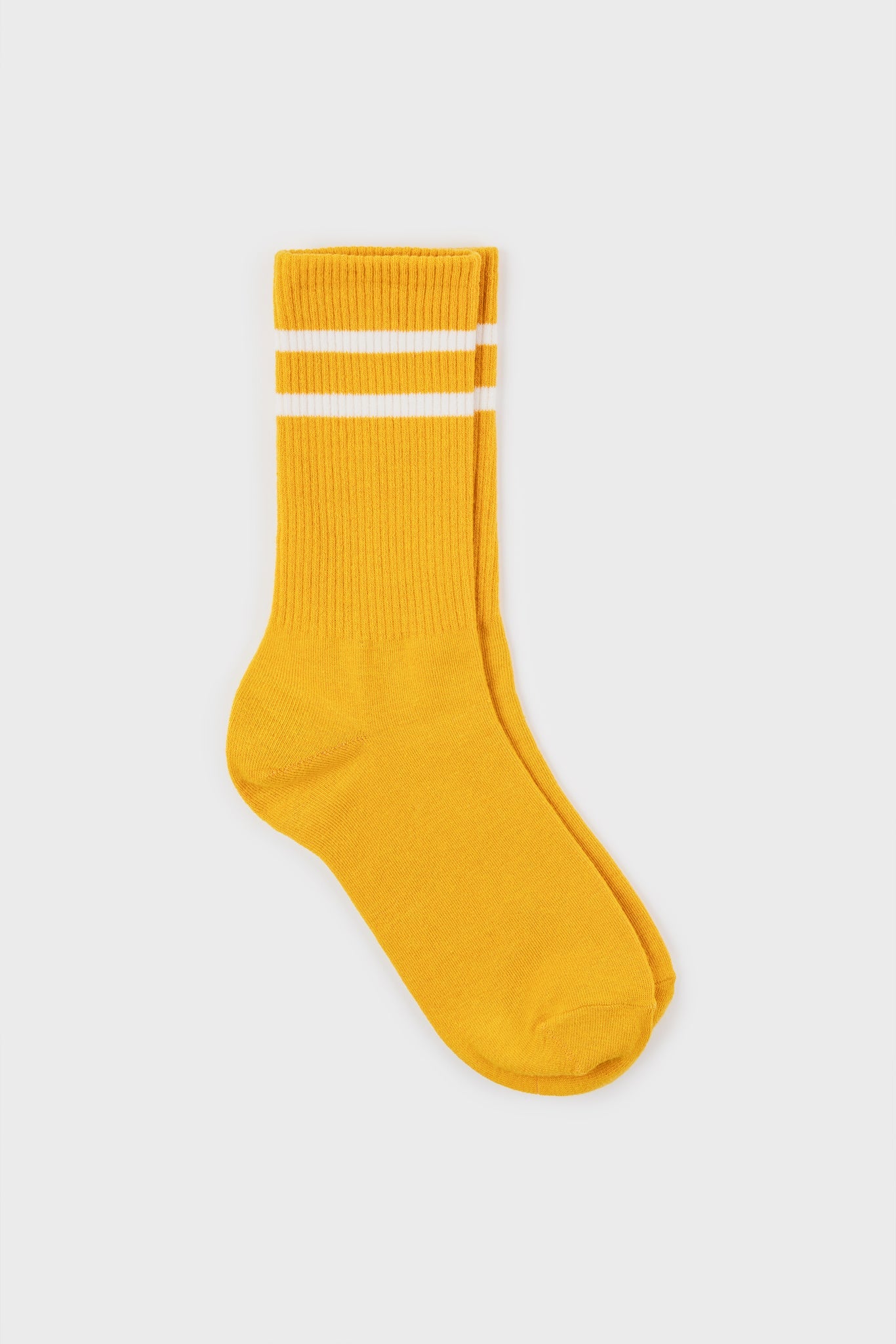Mustard double varsity stripe socks_2