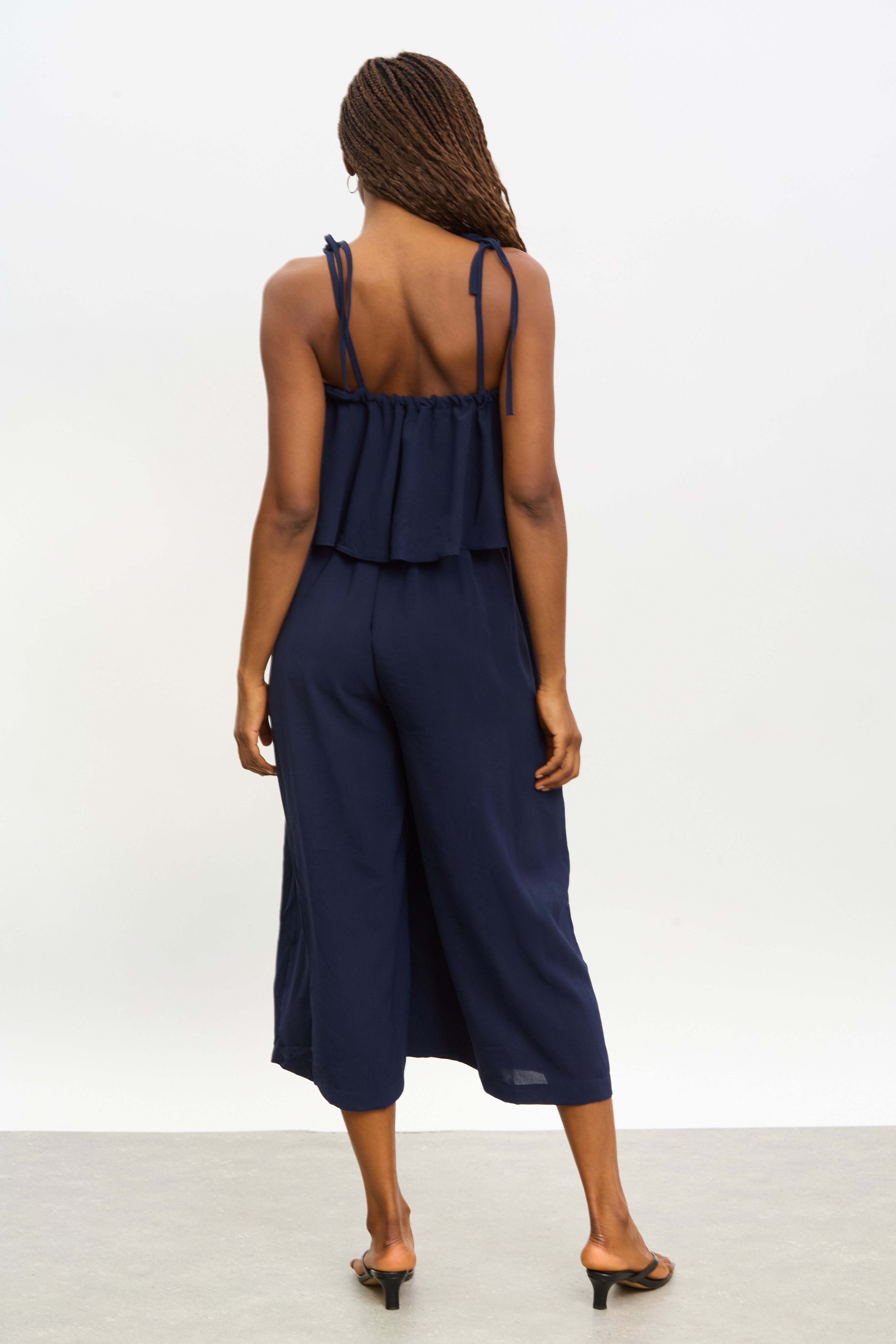 Navy floaty tie strap jumpsuit_2