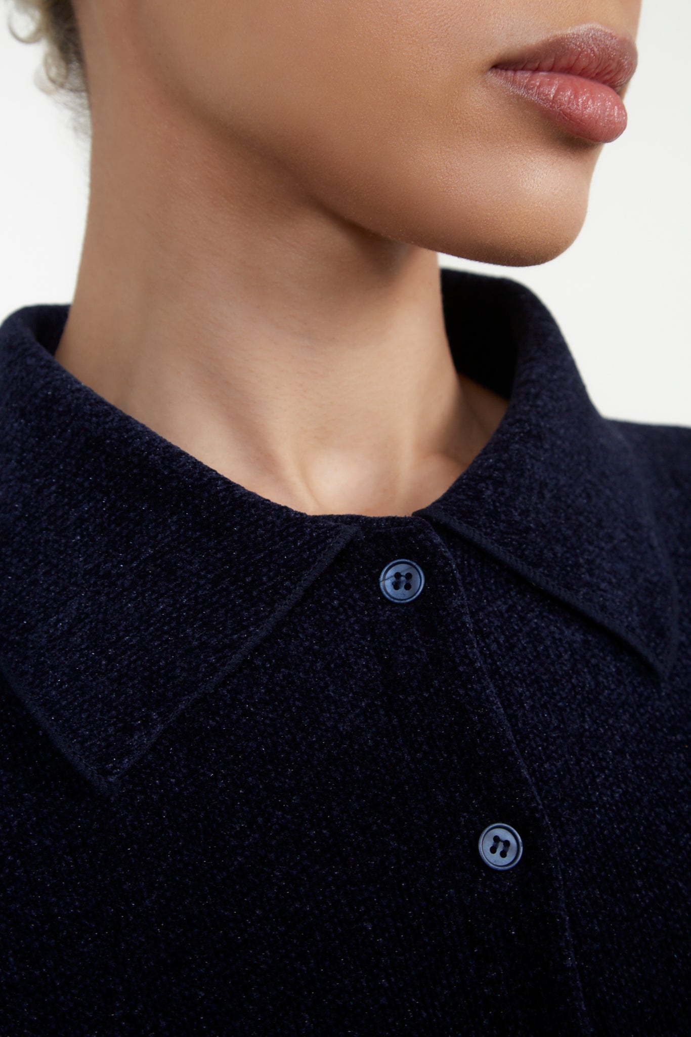 Navy textured shirt_4