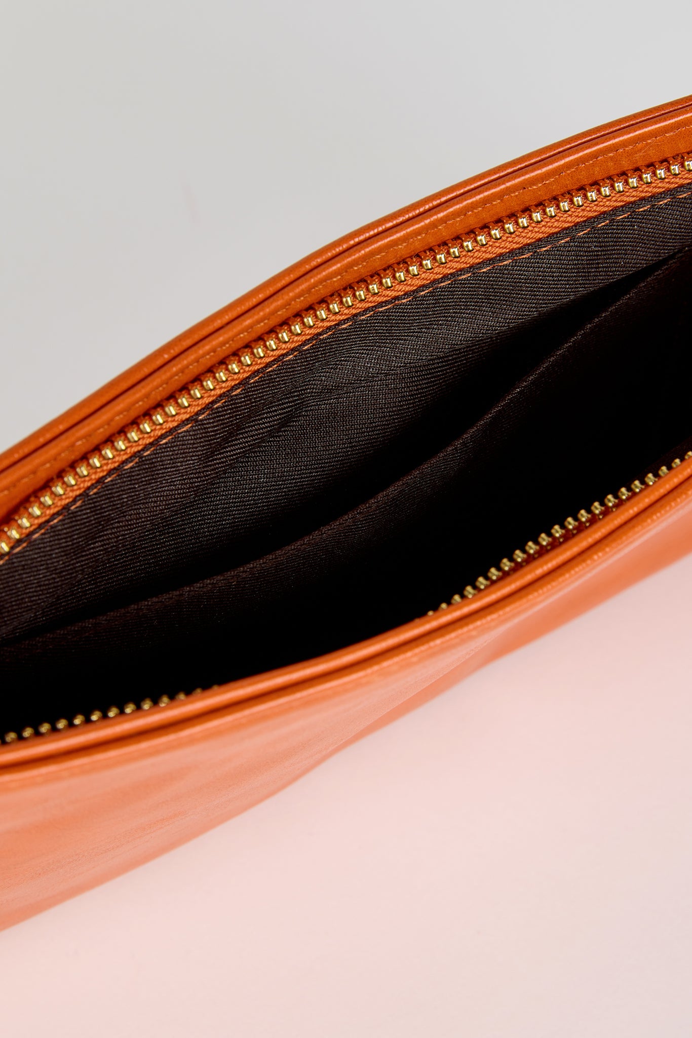 Orange vegan leather mini shoulder bag_4