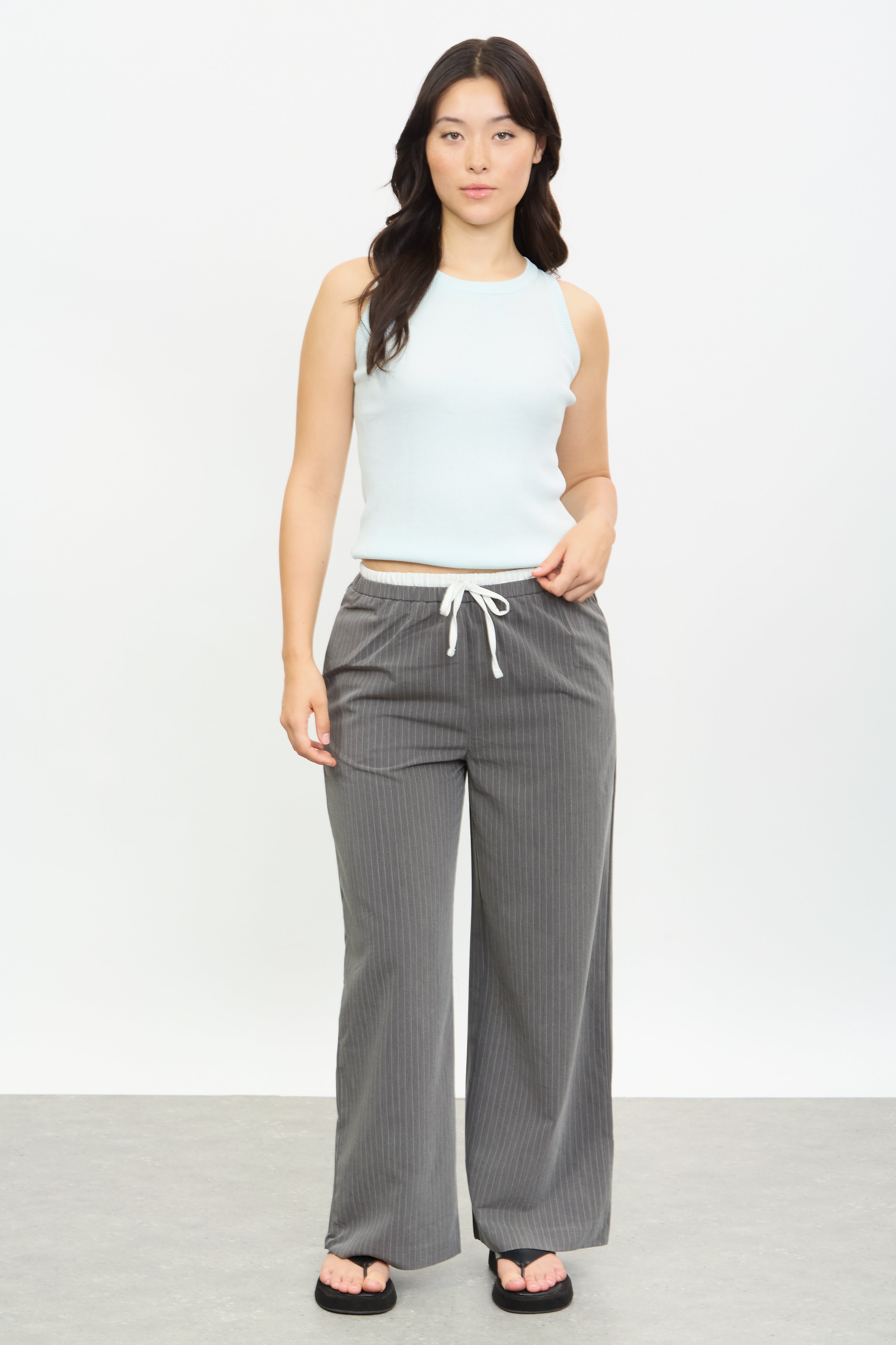 Pale blue long knit tank_4