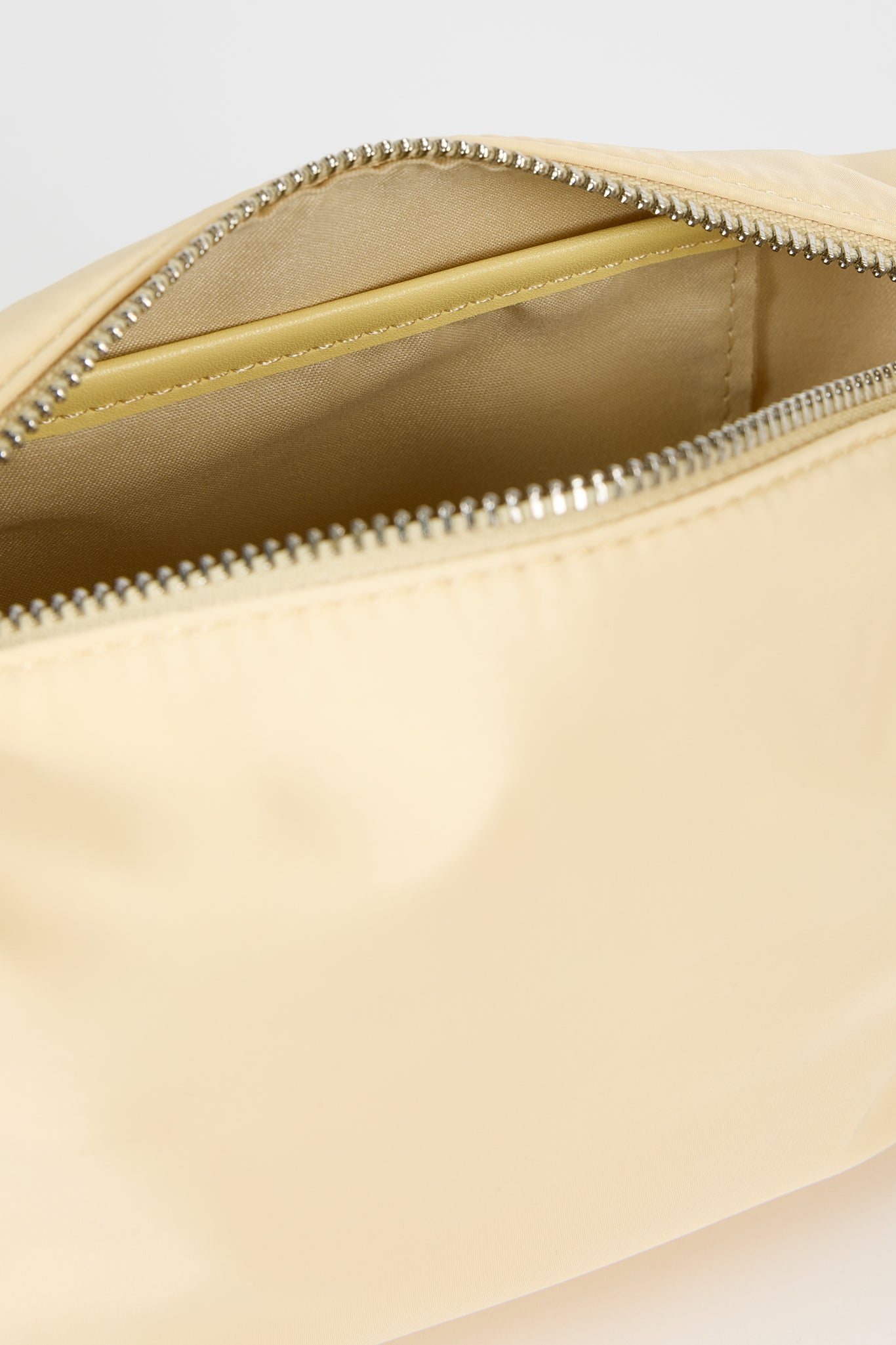 Pale yellow smooth mini shoulder bag_4