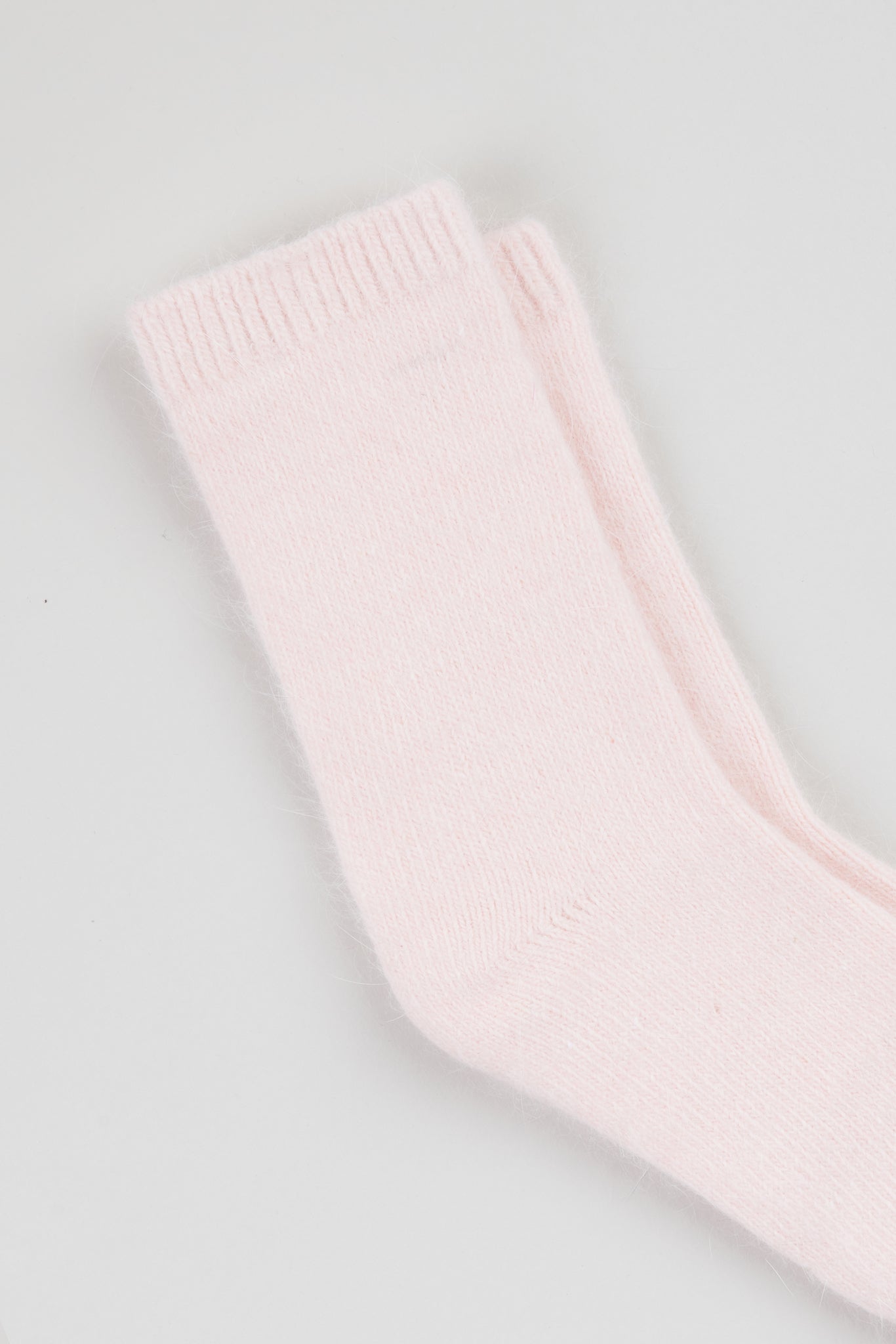 Peach angora smooth socks_2