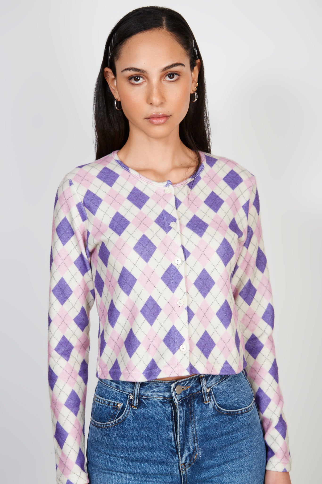 Pink and purple arglye top_2