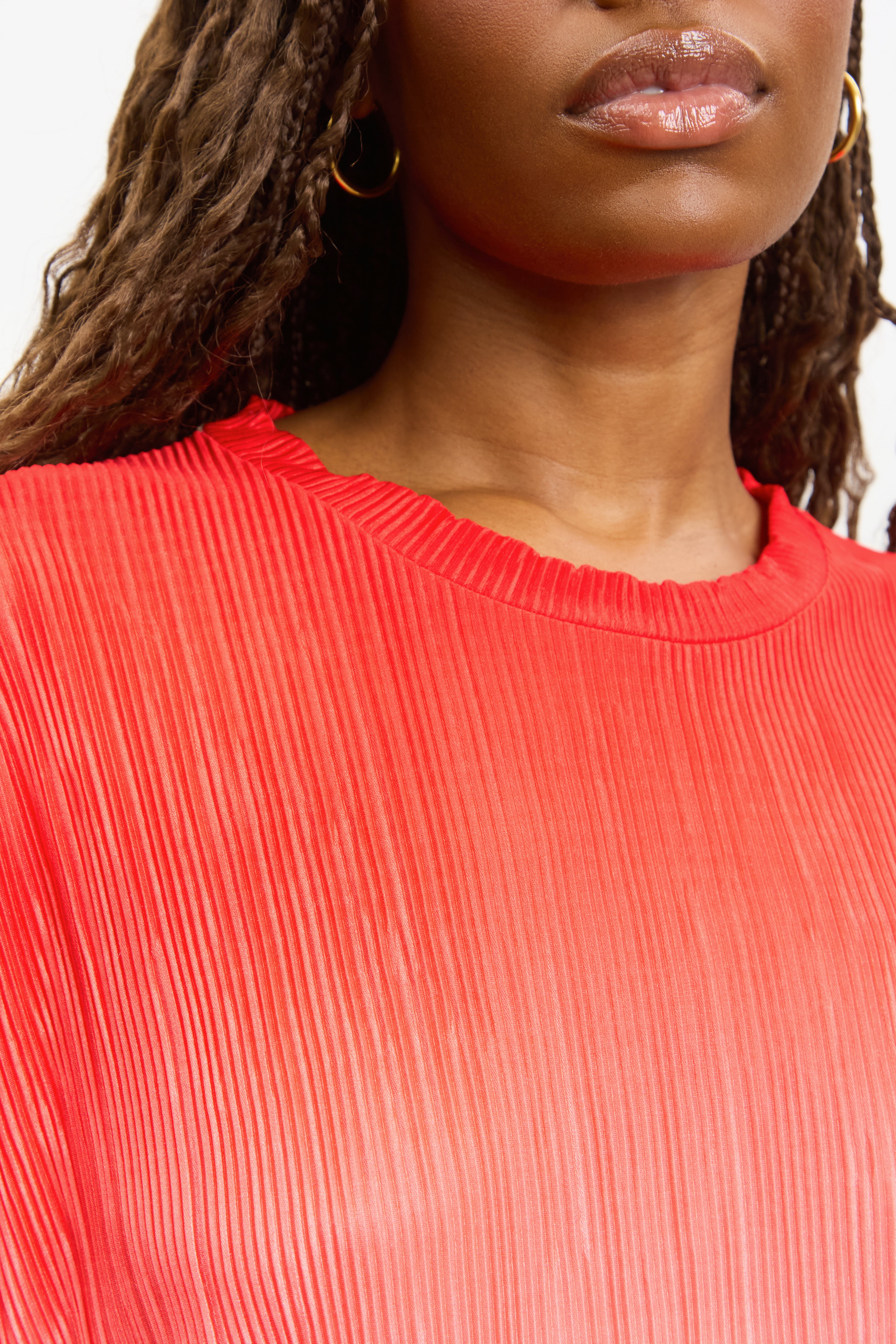 Pink and red bold ombre ribbed tee_3