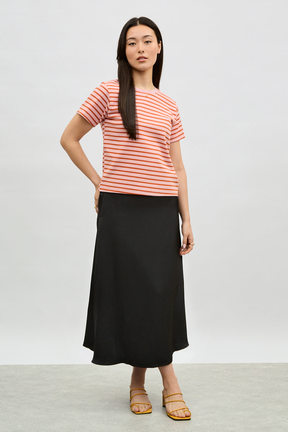 Pink and red striped short sleeve t-shirt_4