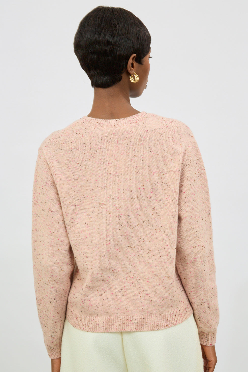 Pink flecked wool blend jumper_2