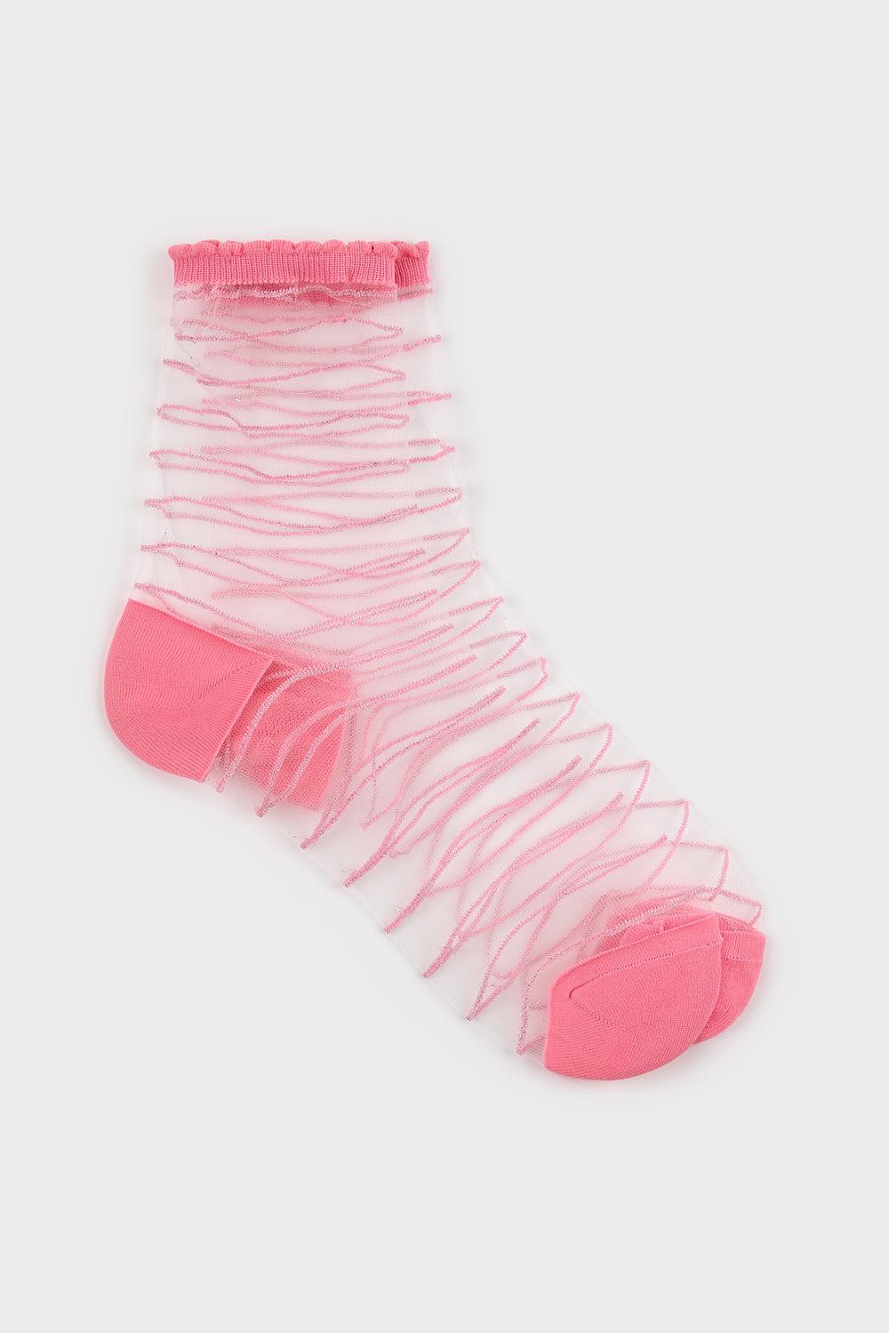 Sheer horizontal stripe socks - Set of 3