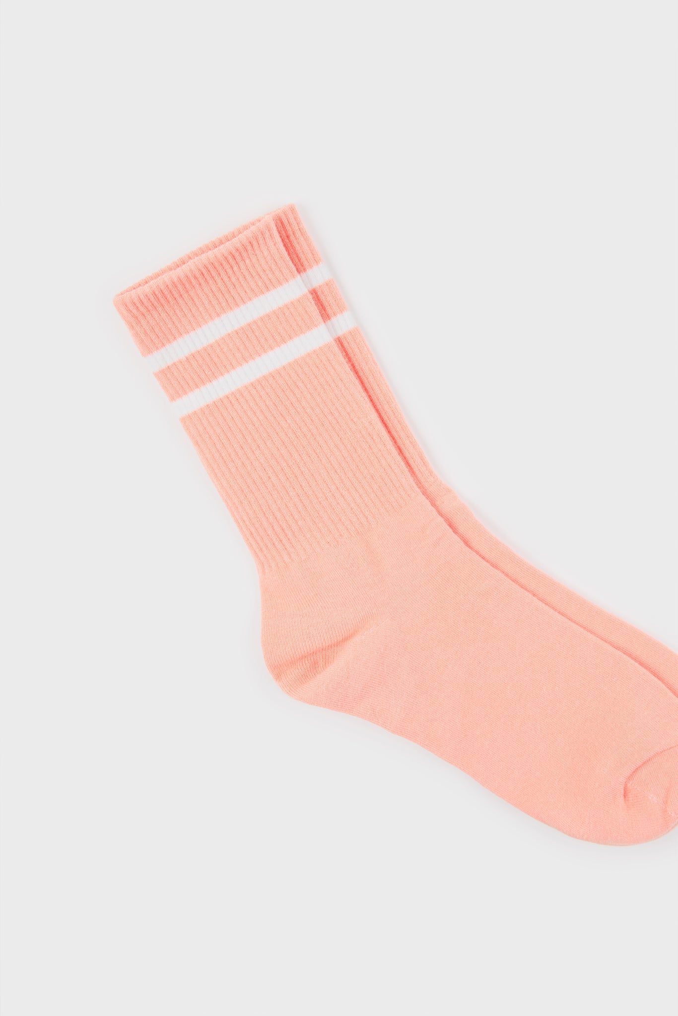 Pink double varsity stripe socks_4