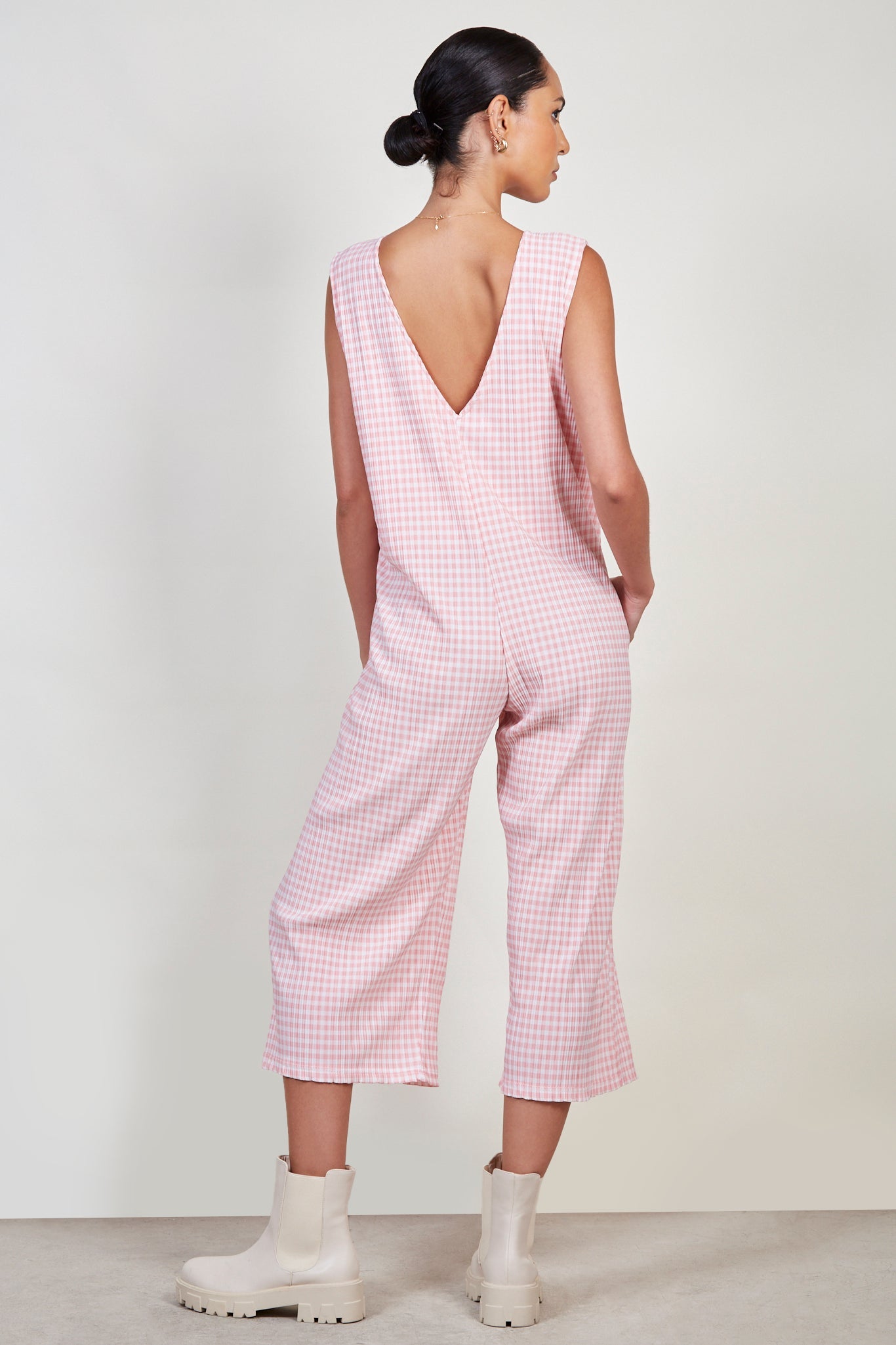 Pink gingham jumpsuit_4
