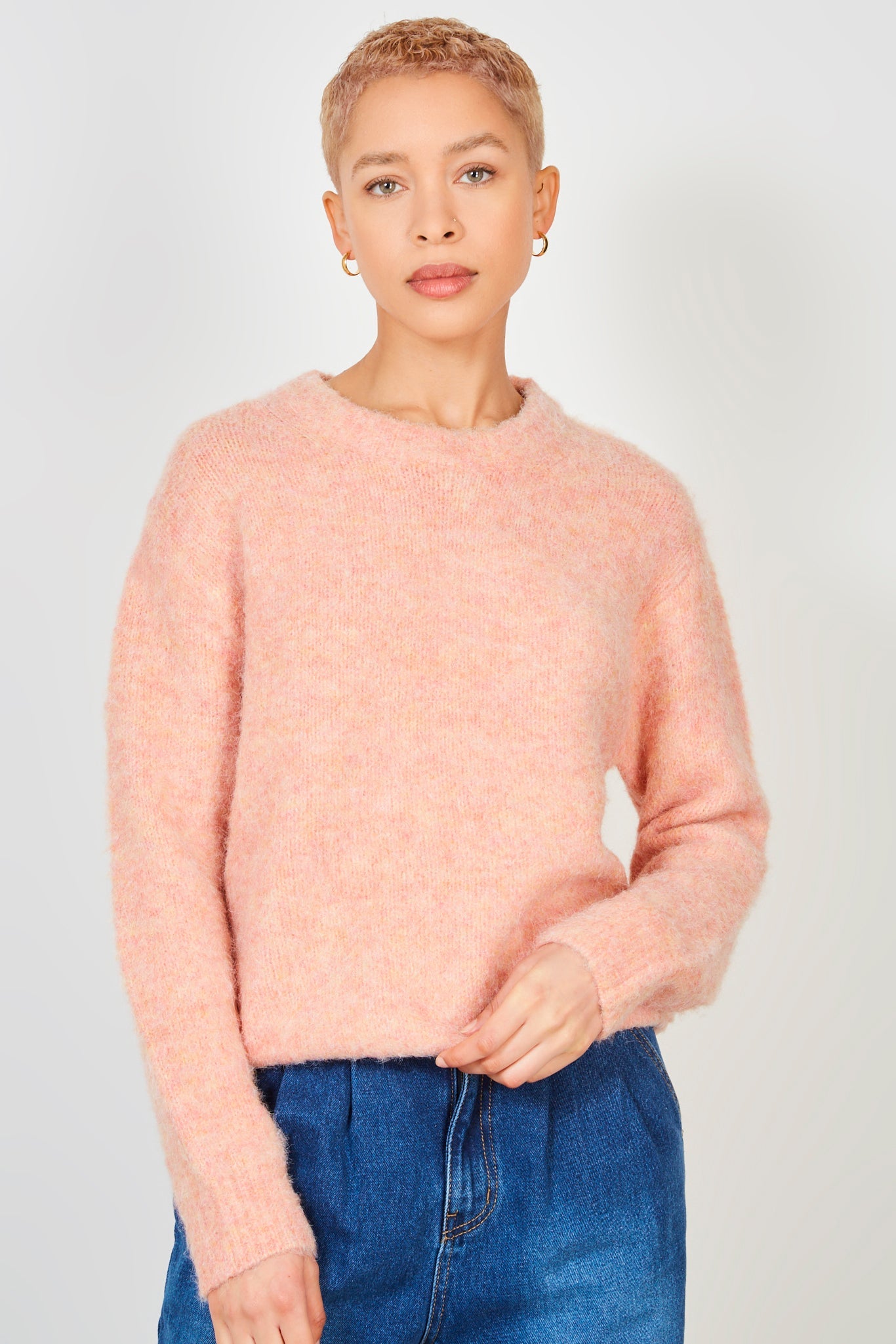 Pink ultra soft mohair jumper_1
