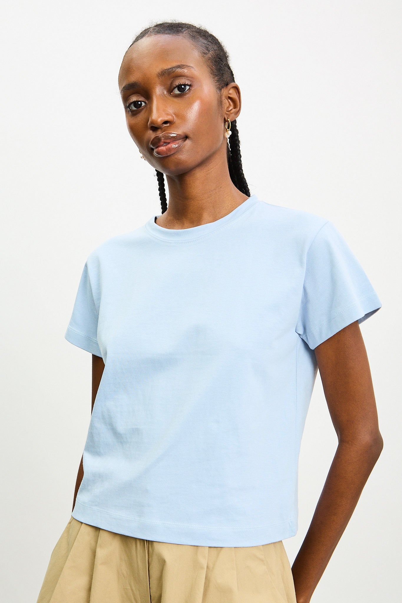 Powder blue crew neck t-shirt_1