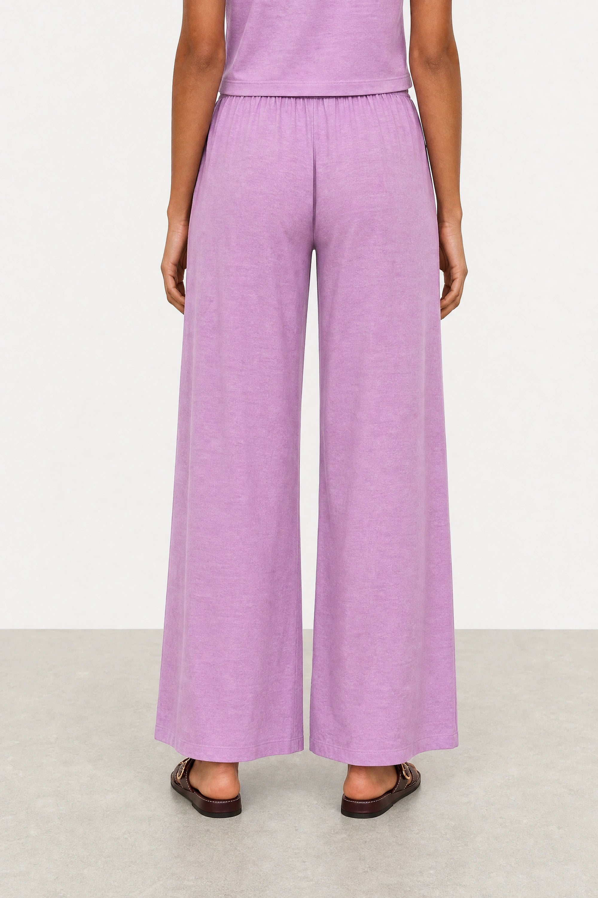 Purple pink washed wide leg trousers_2