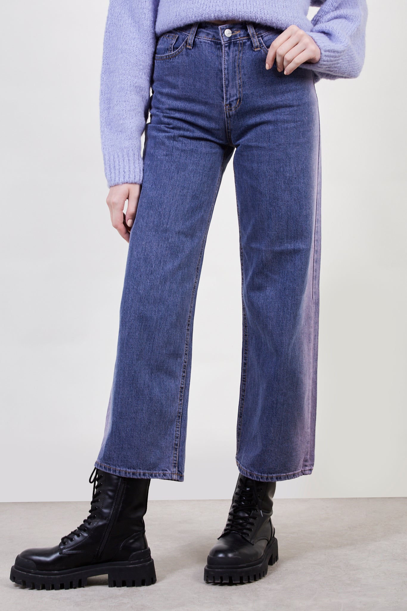 Purple wide leg jeans_1