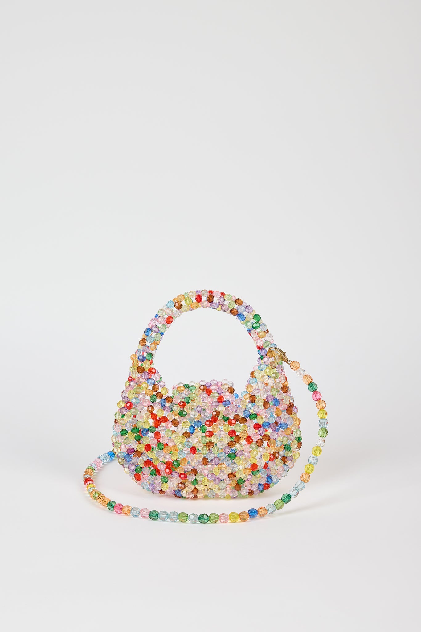Rainbow beaded structured mini bag_3