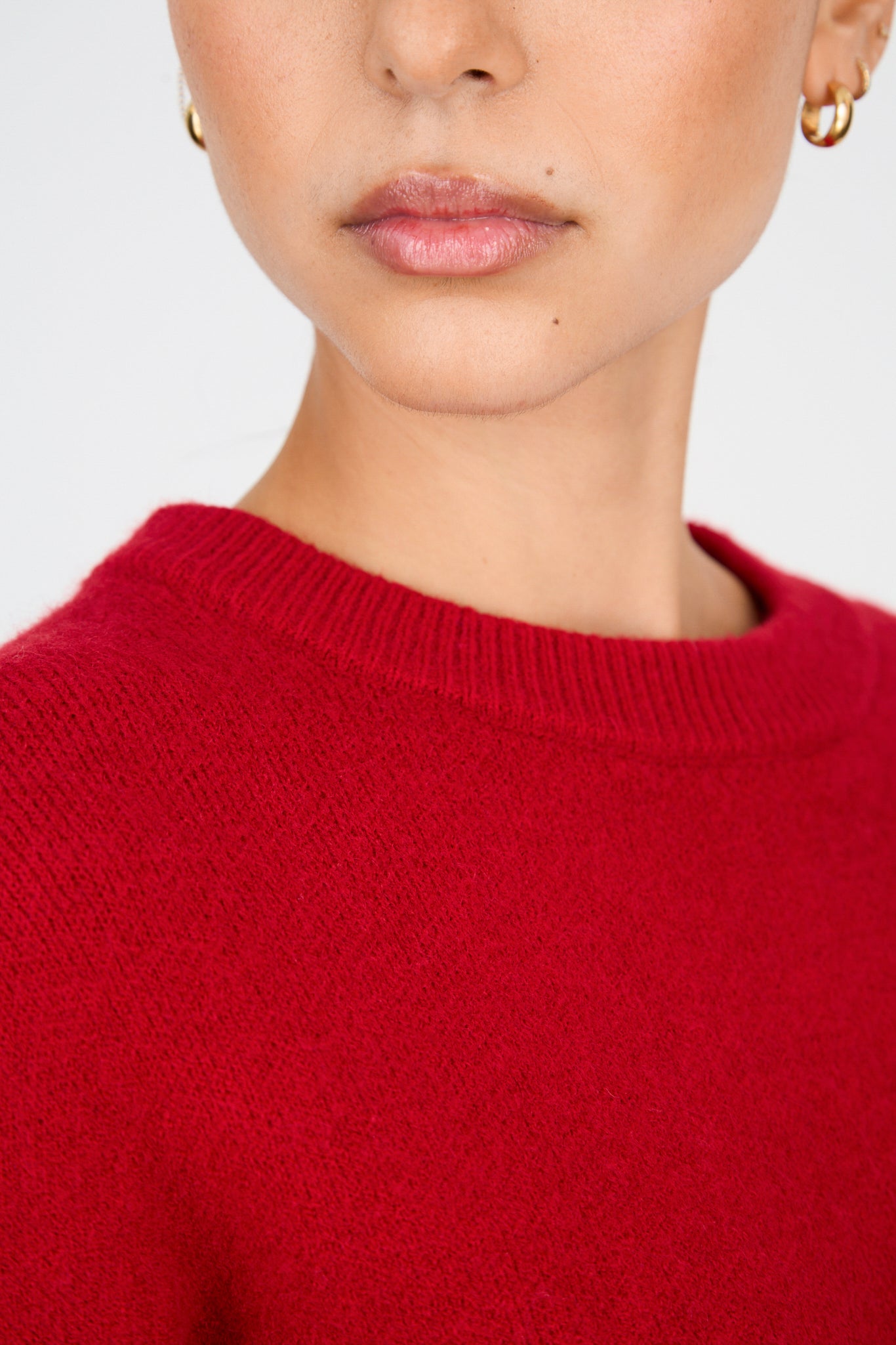 Red bold crew neck jumper_3