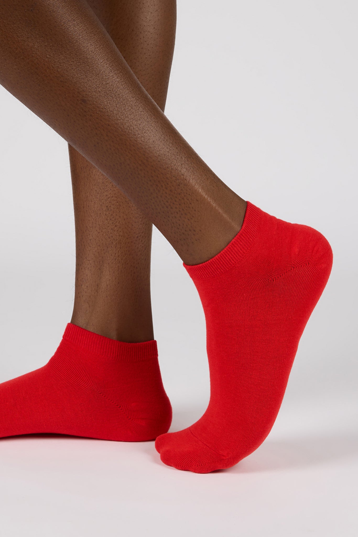 Red classic ankle socks_1