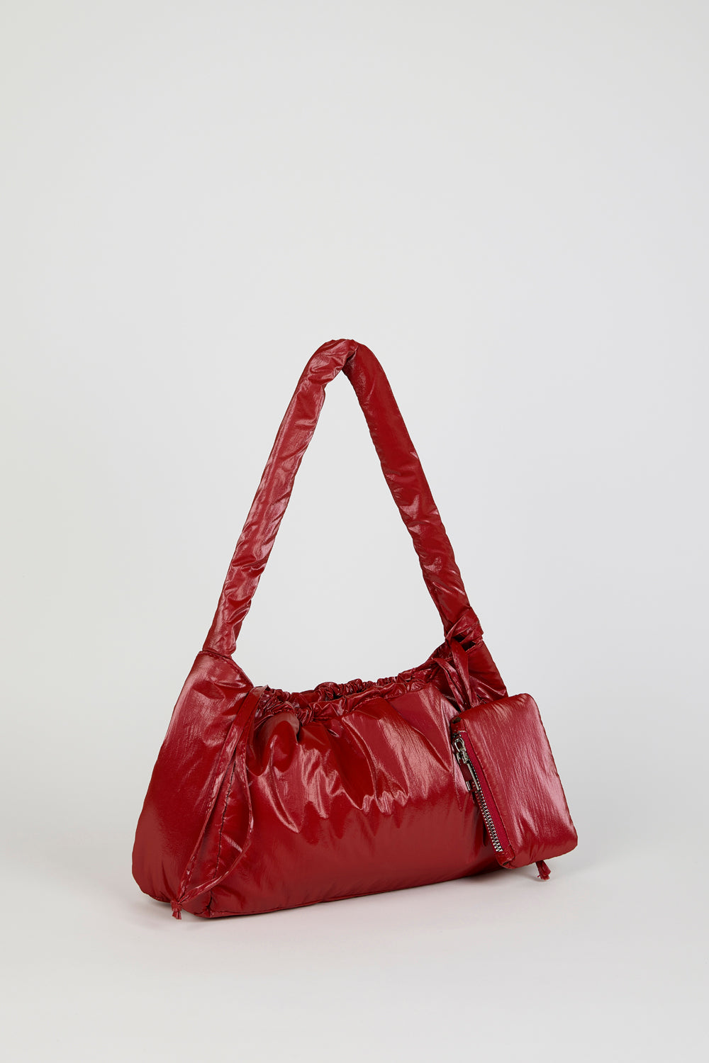 Red shiny puffer shoulder bag_2