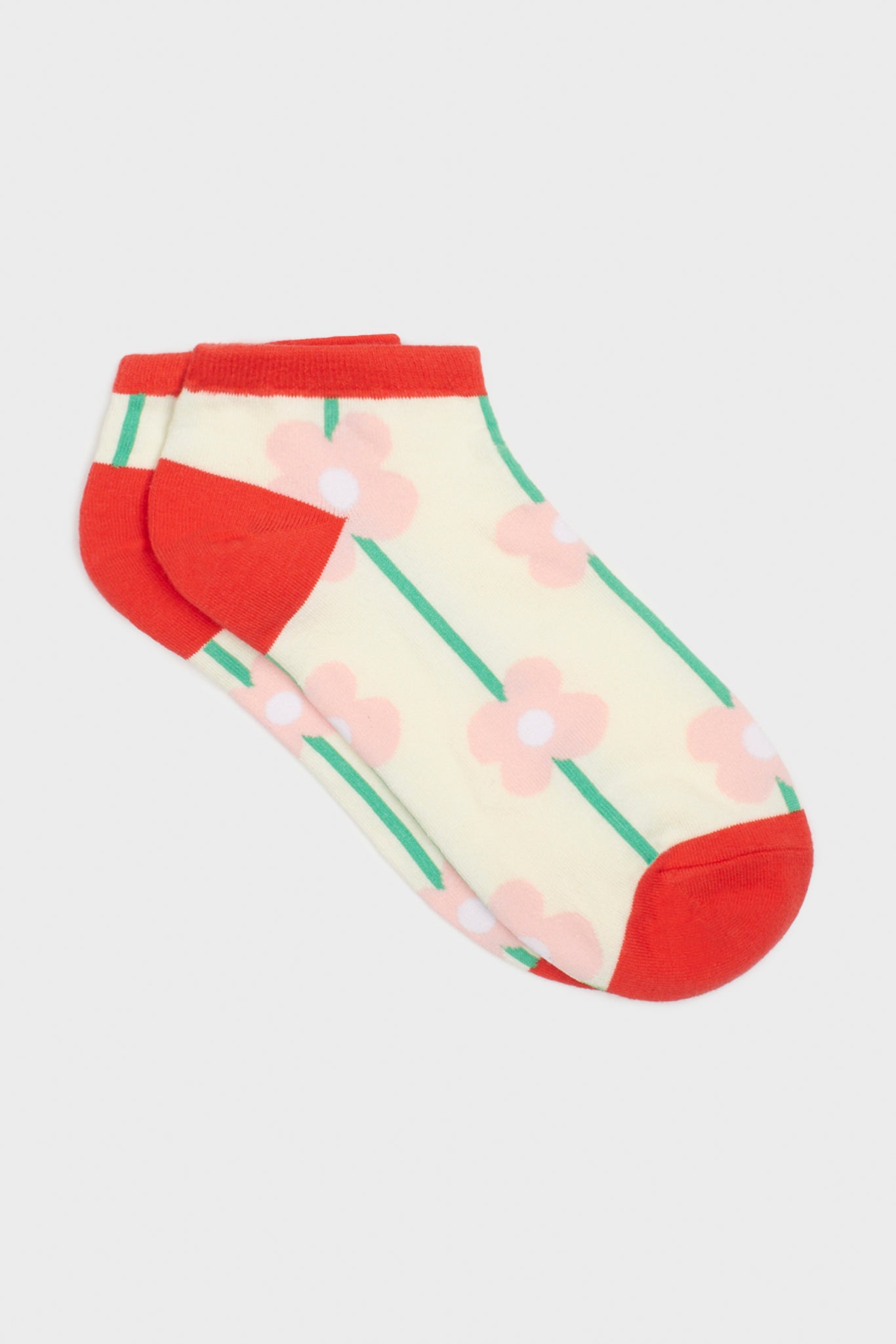 Red and pink graphic flower socks_3