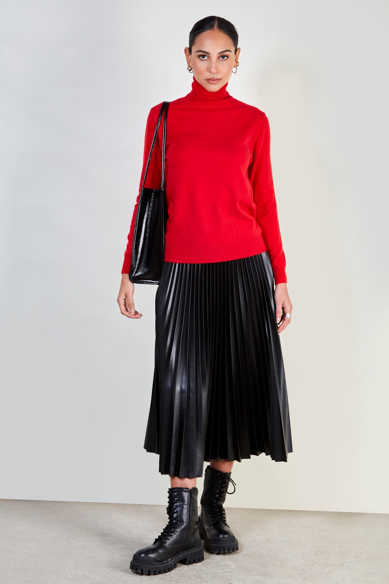 Red cashmere blend turtleneck_2