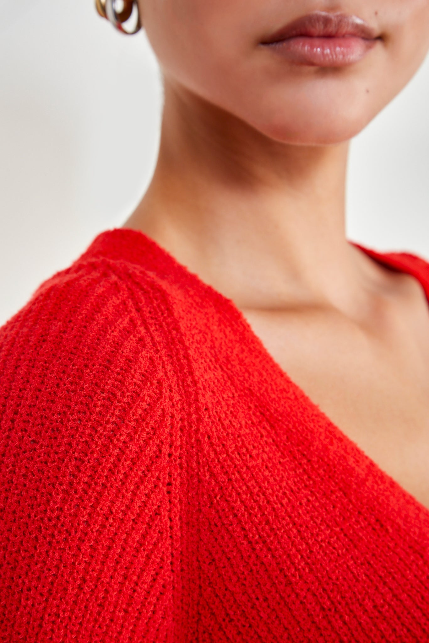 Red wrap waist cardigan_4