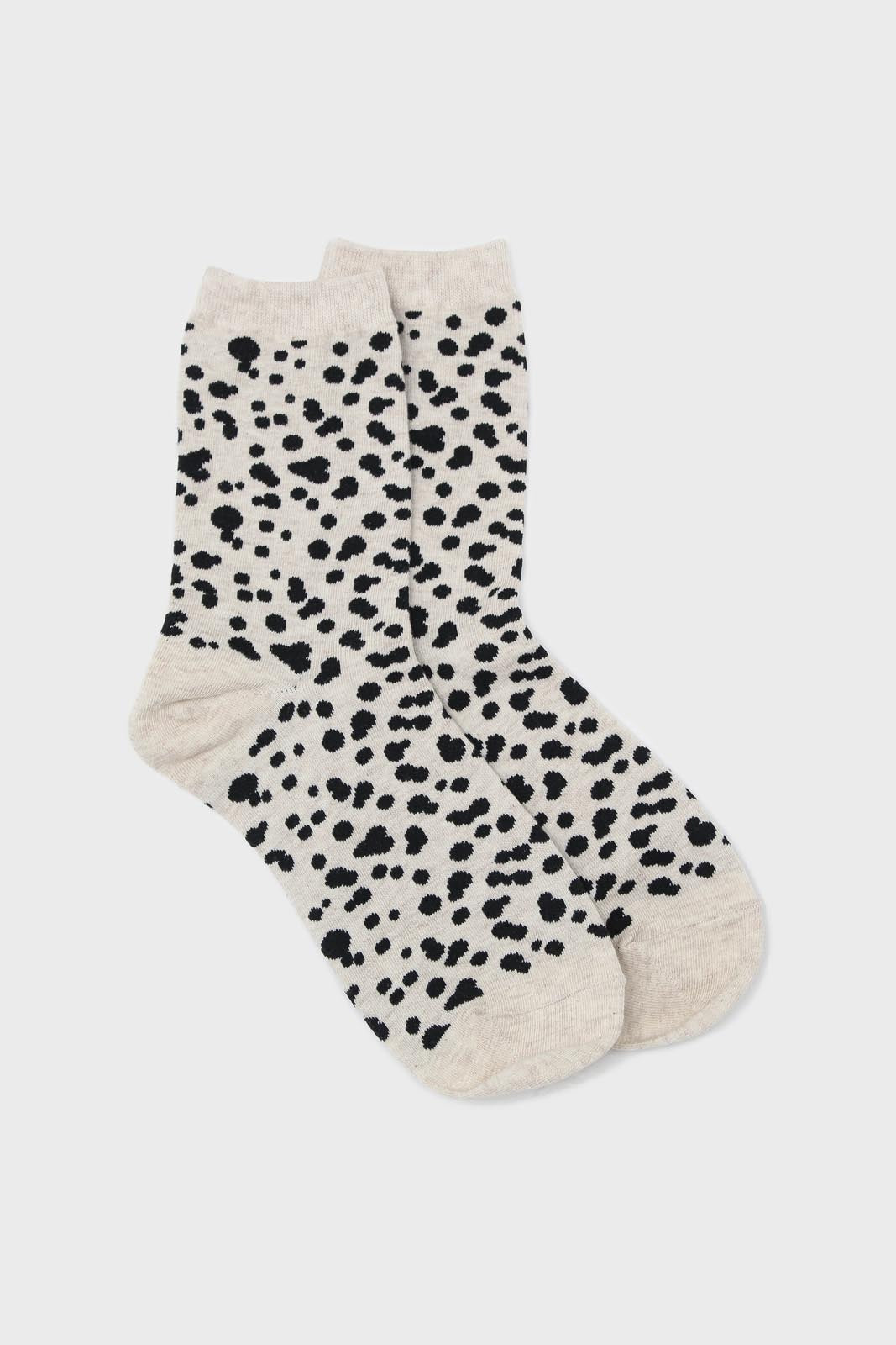 Ivory and black leopard socks_1