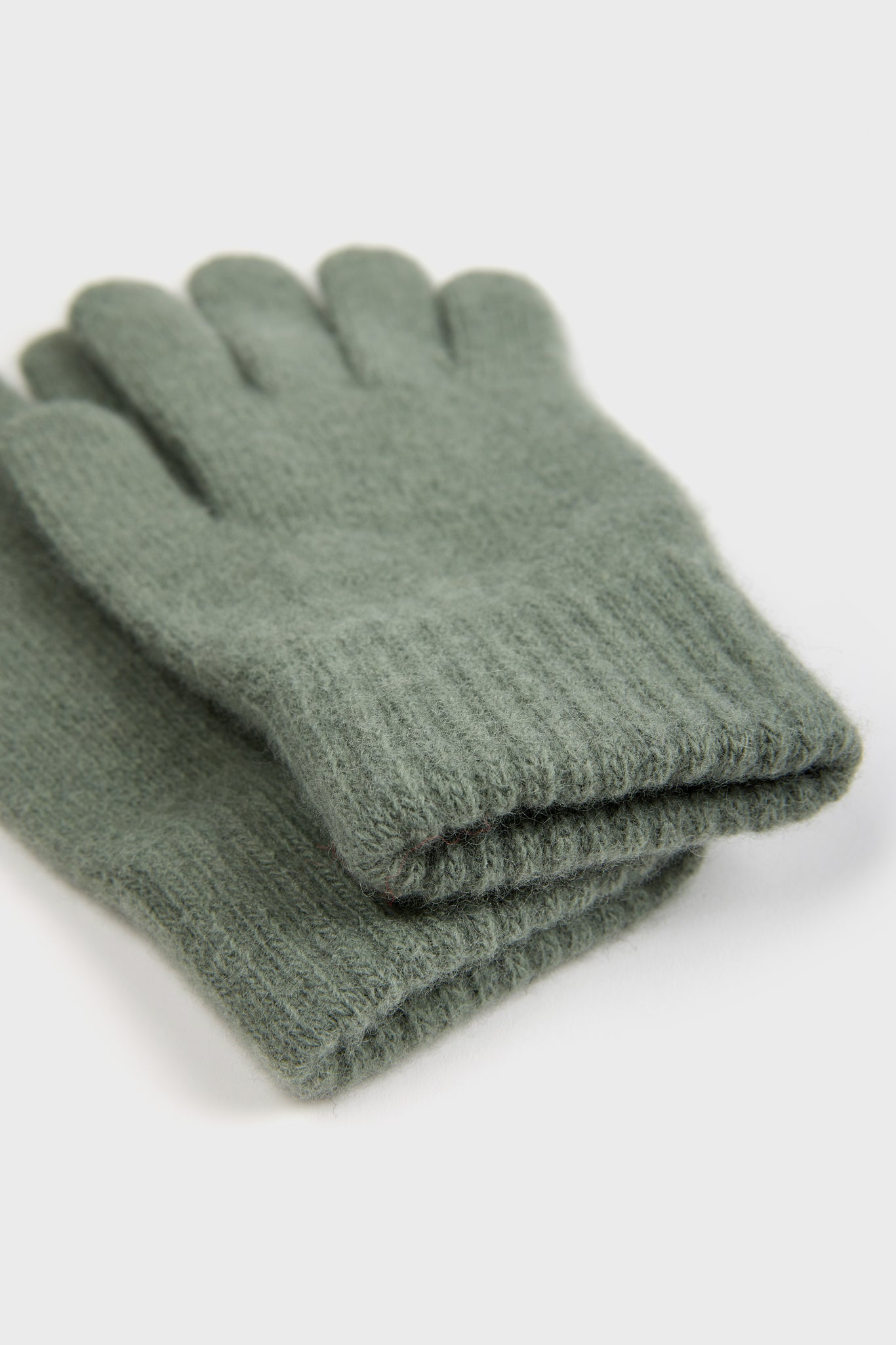 Sage green wool blend gloves_4