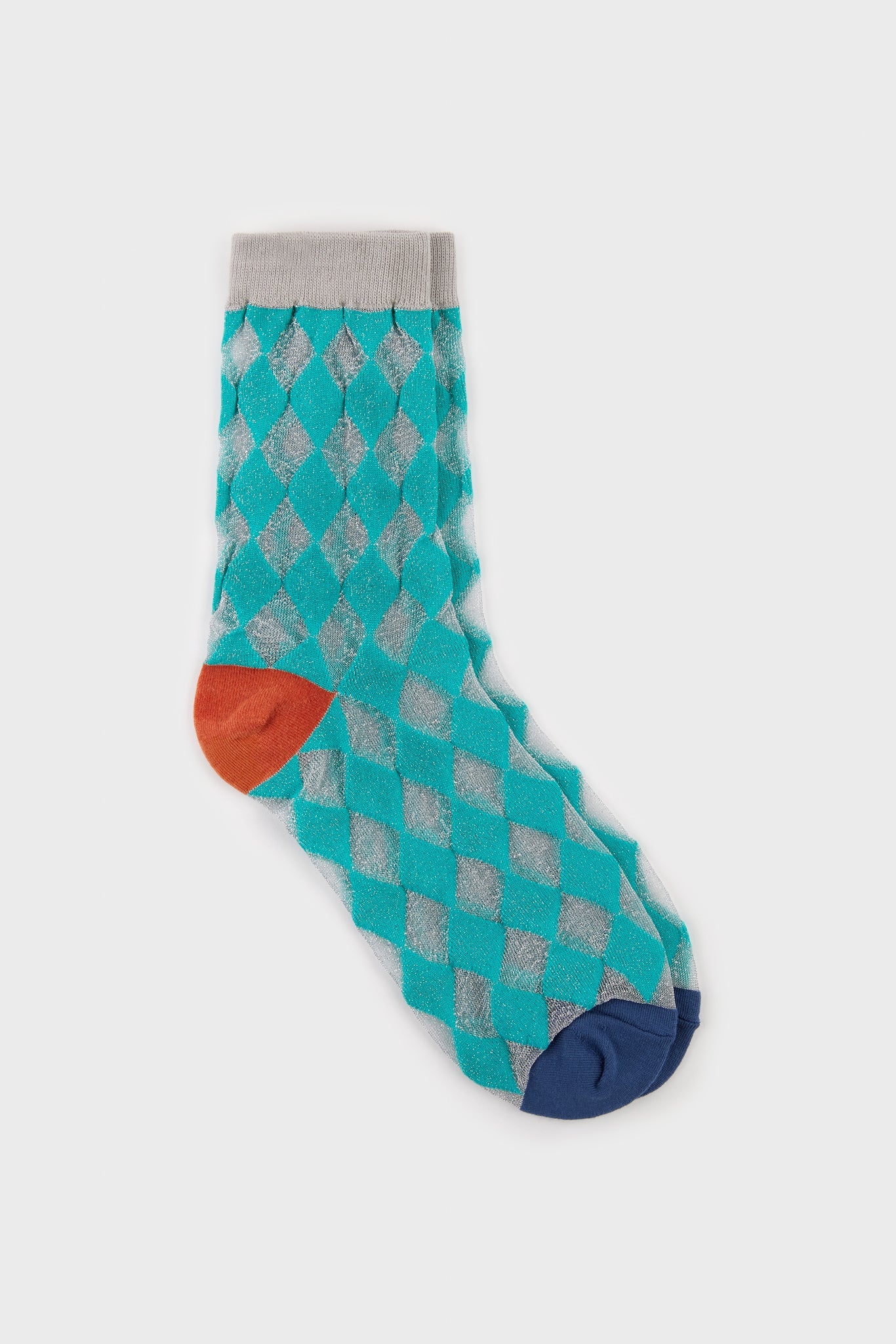 Silver sheer diamond socks_2