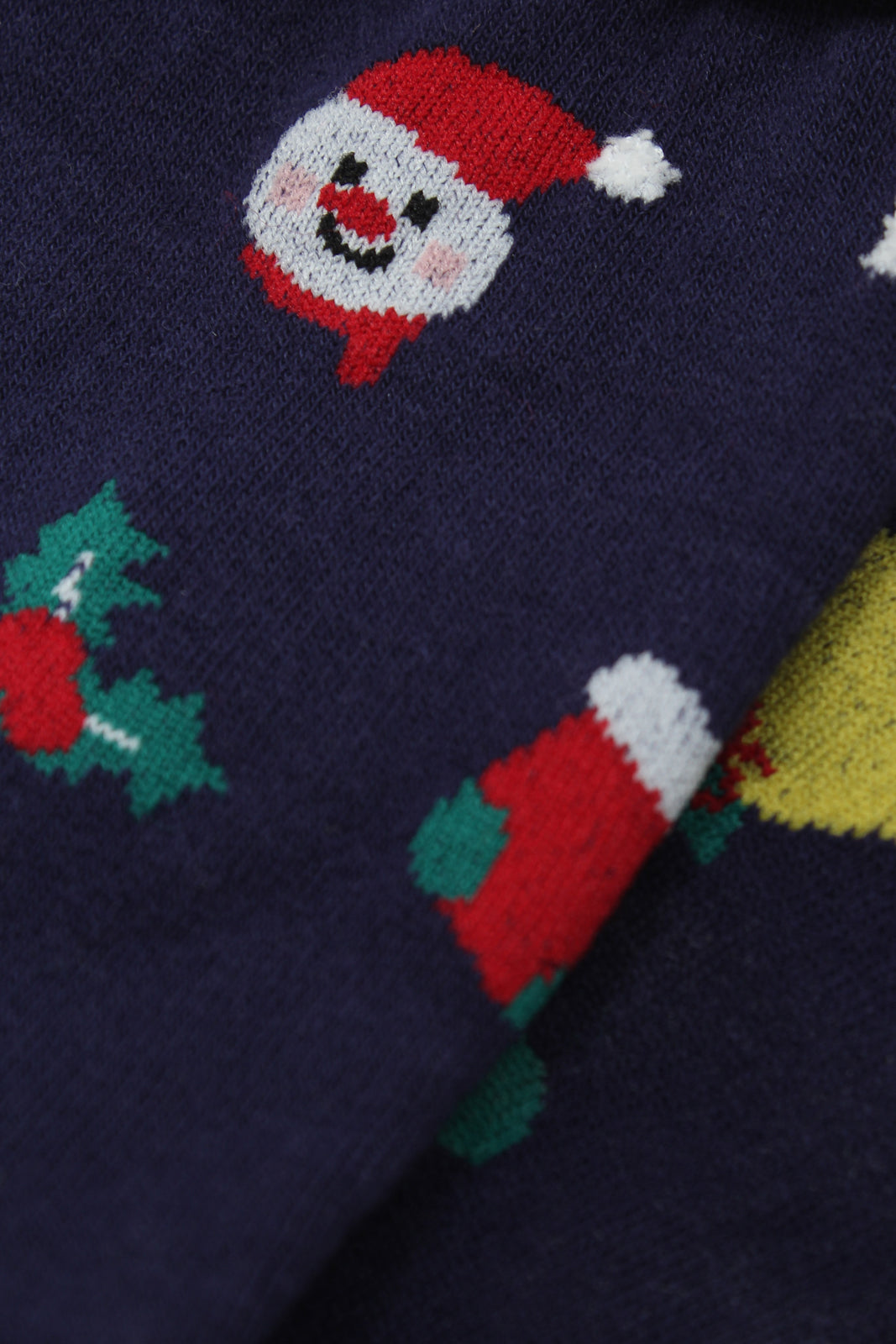 Navy Christmas socks_2