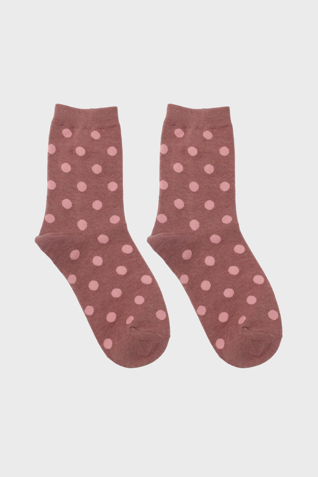 Dusty pink and pink bubble dot socks_3