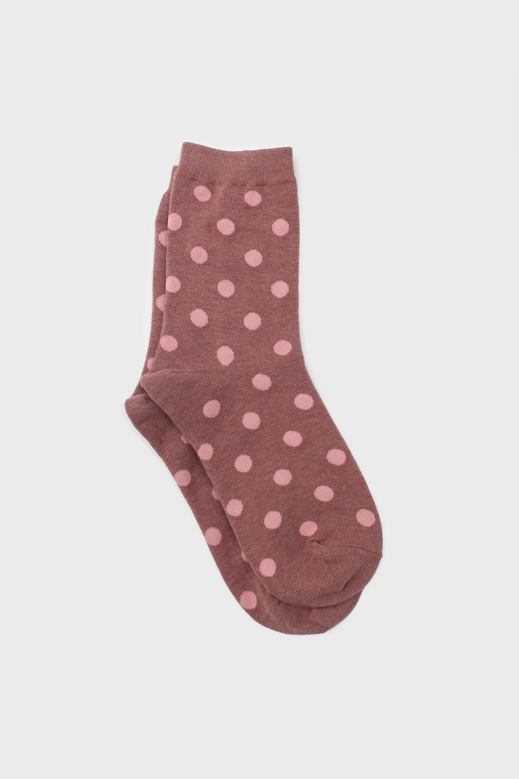 Dusty pink and pink bubble dot socks_1