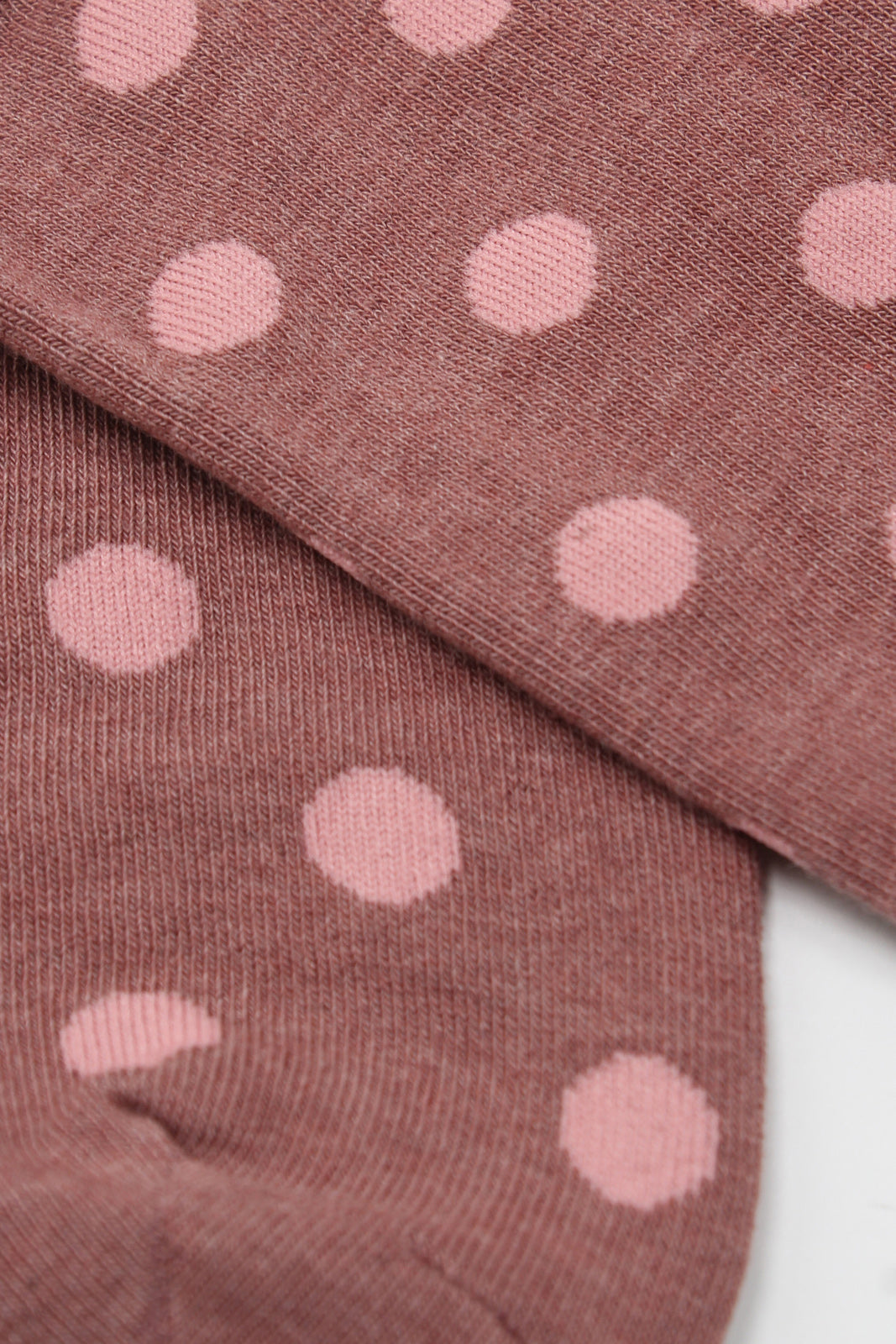 Dusty pink and pink bubble dot socks_2