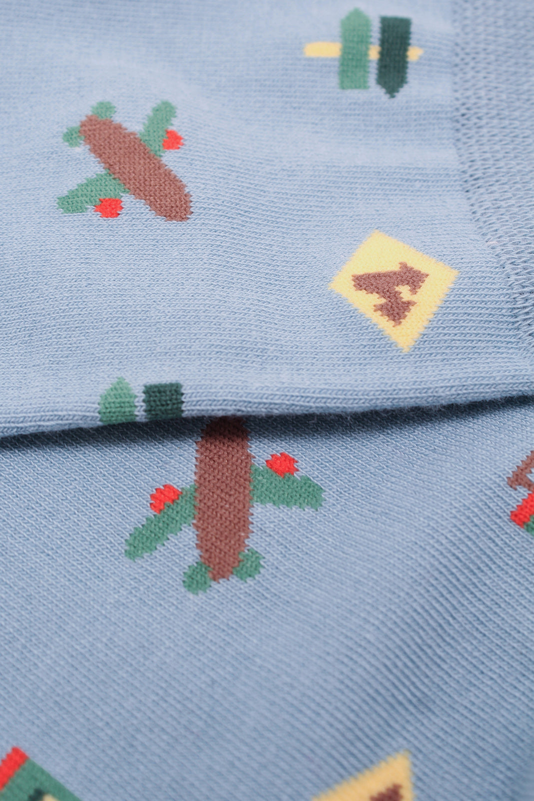 Bright blue road trip socks_2