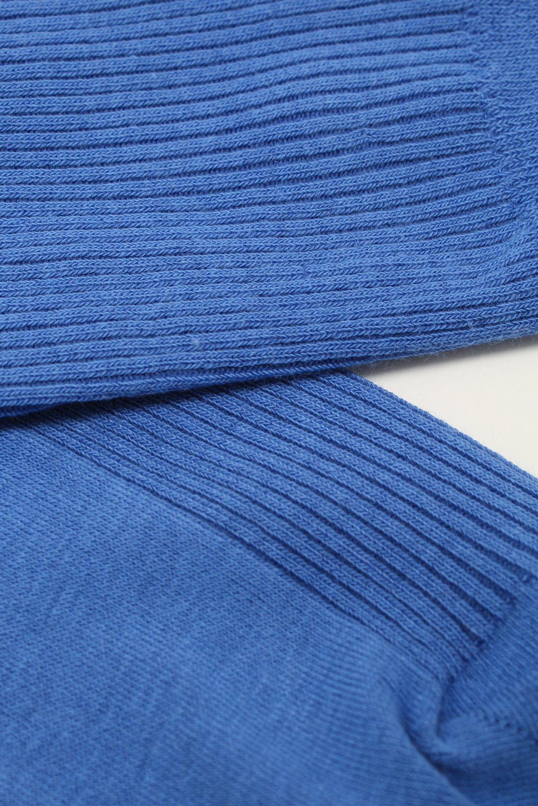 Blue classic ribbed socks_4