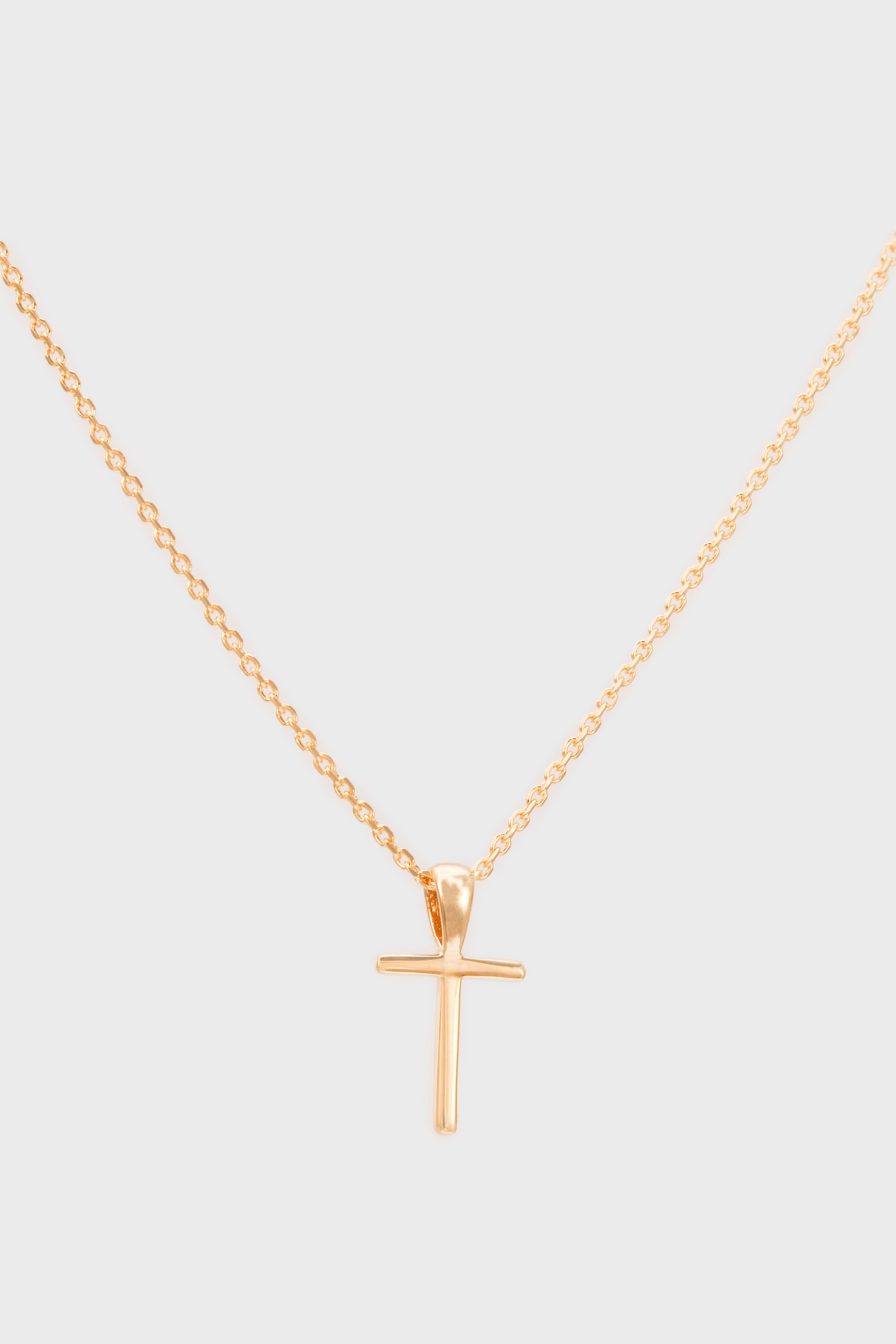 Charm necklace - Gold name initial letter 'T'_1